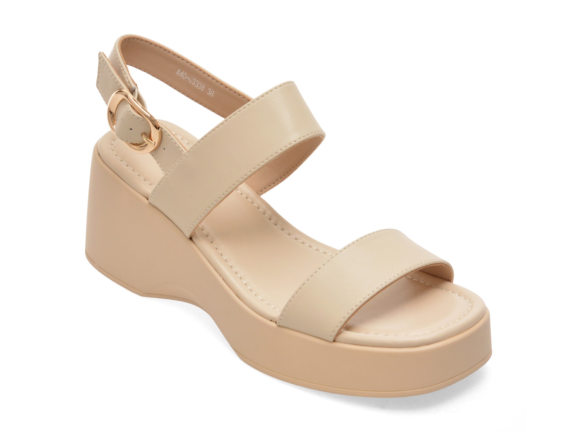 Sandale FLAVIA PASSINI bej, A40, din piele naturala 1 Sandale FLAVIA PASSINI bej