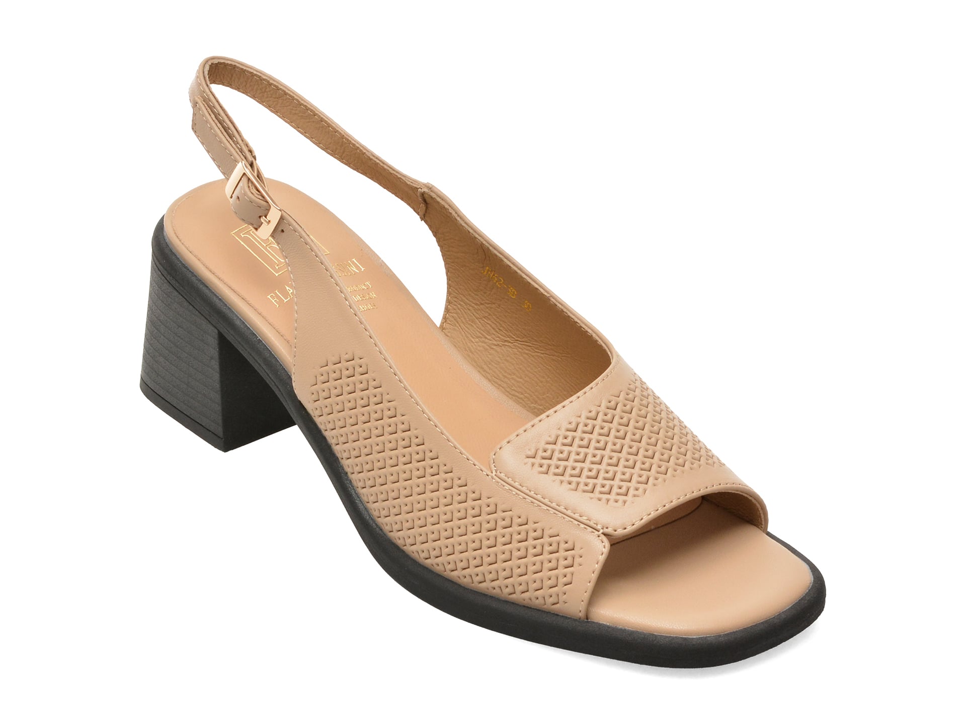 Sandale FLAVIA PASSINI bej, JH62, din piele naturala 1 Sandale FLAVIA PASSINI bej