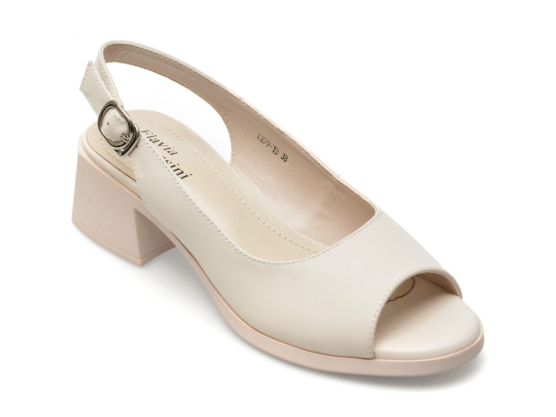 Sandale FLAVIA PASSINI bej, LX791, din piele naturala 1 Sandale FLAVIA PASSINI bej