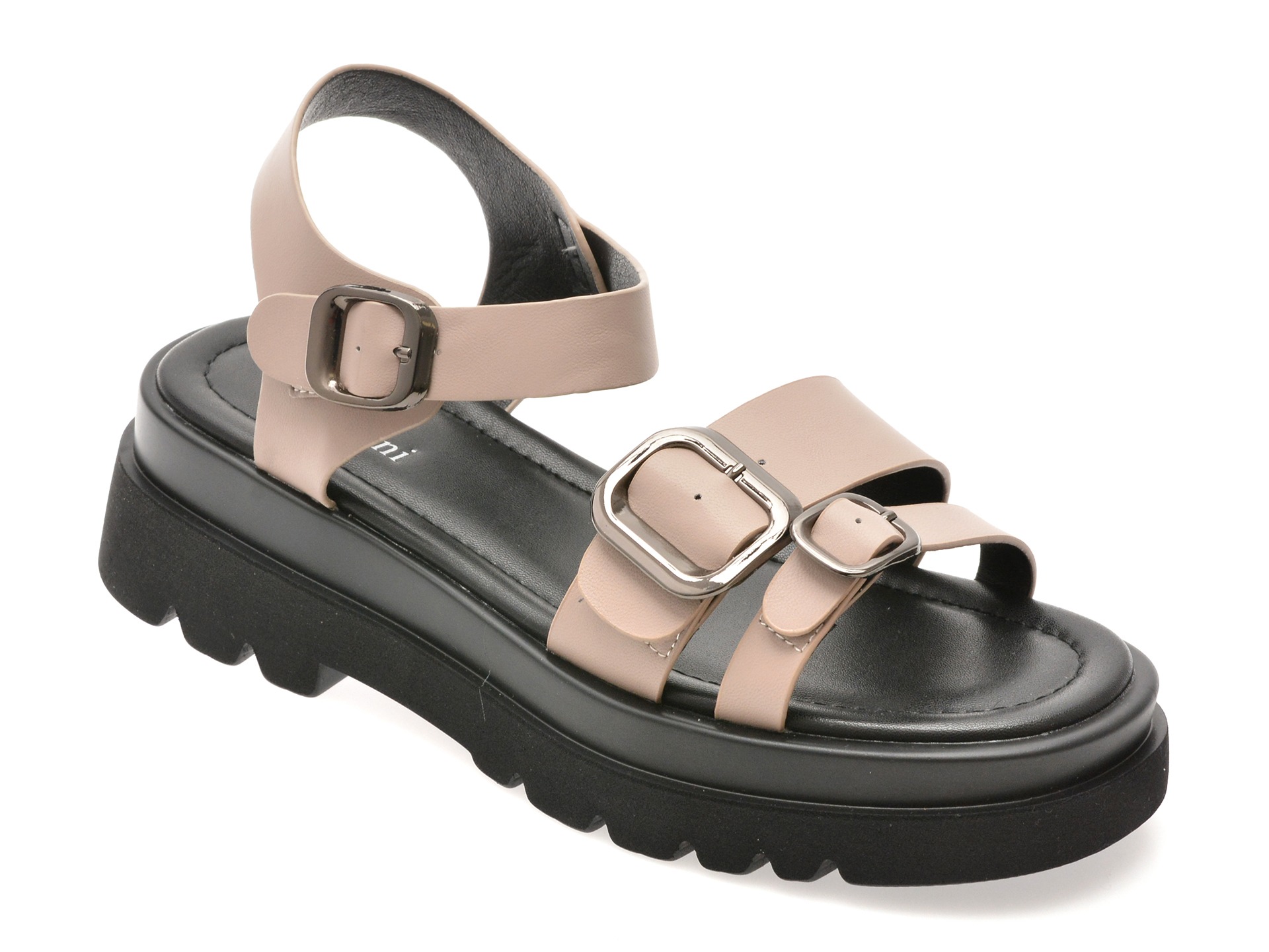 Sandale FLAVIA PASSINI bej, V755G37, din piele naturala 1 Sandale FLAVIA PASSINI bej