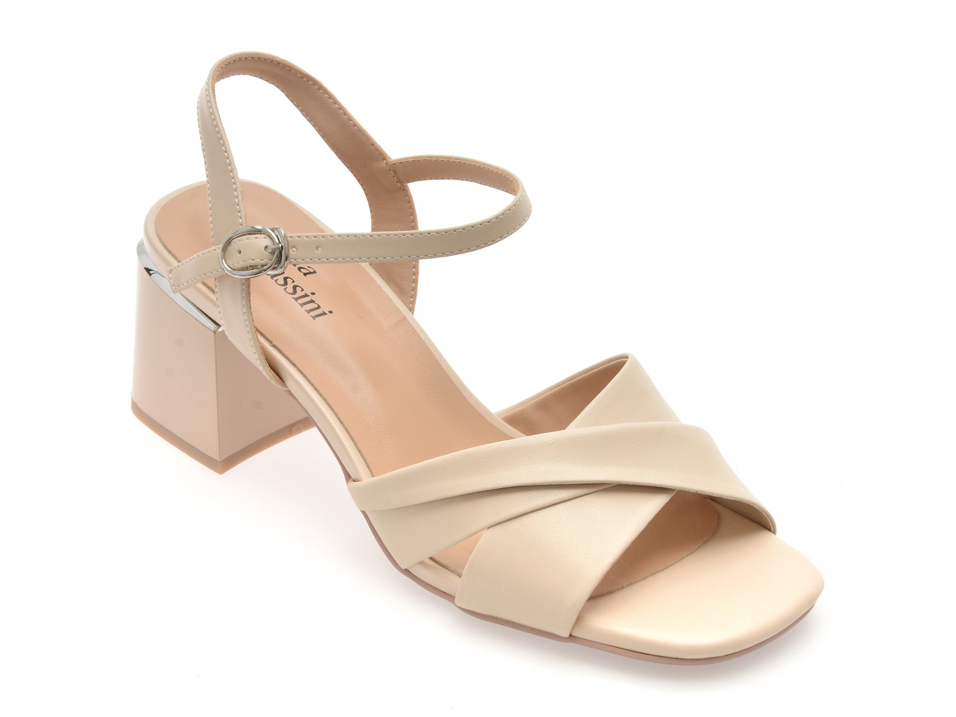 Sandale FLAVIA PASSINI bej, X8776, din piele naturala 1 Sandale FLAVIA PASSINI bej