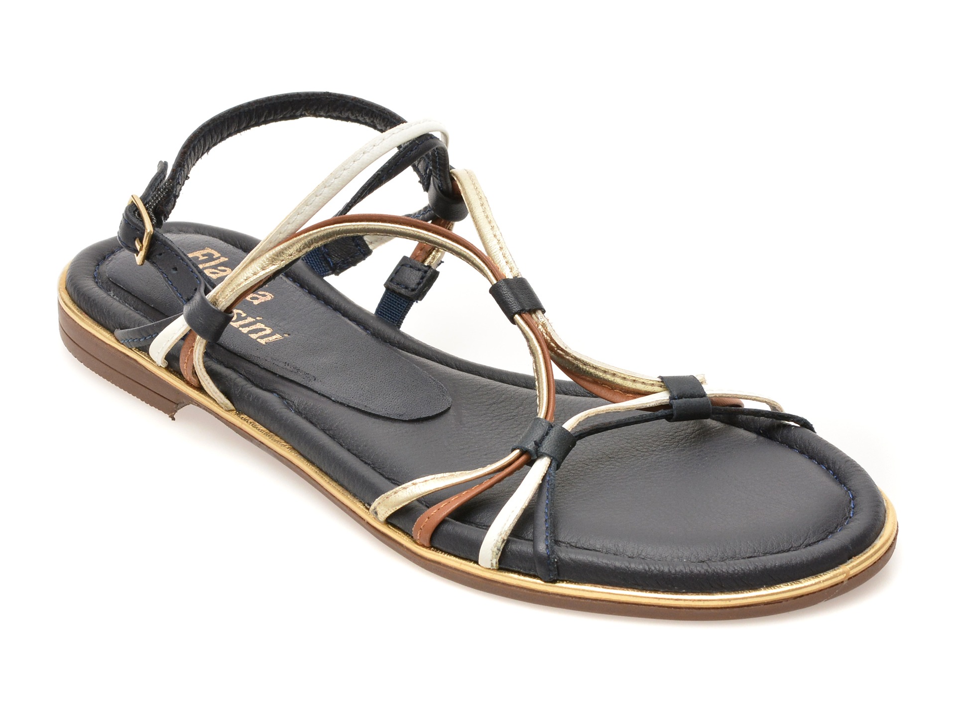 Sandale FLAVIA PASSINI bleumarin, 28263, din piele naturala 1 Sandale FLAVIA PASSINI bleumarin