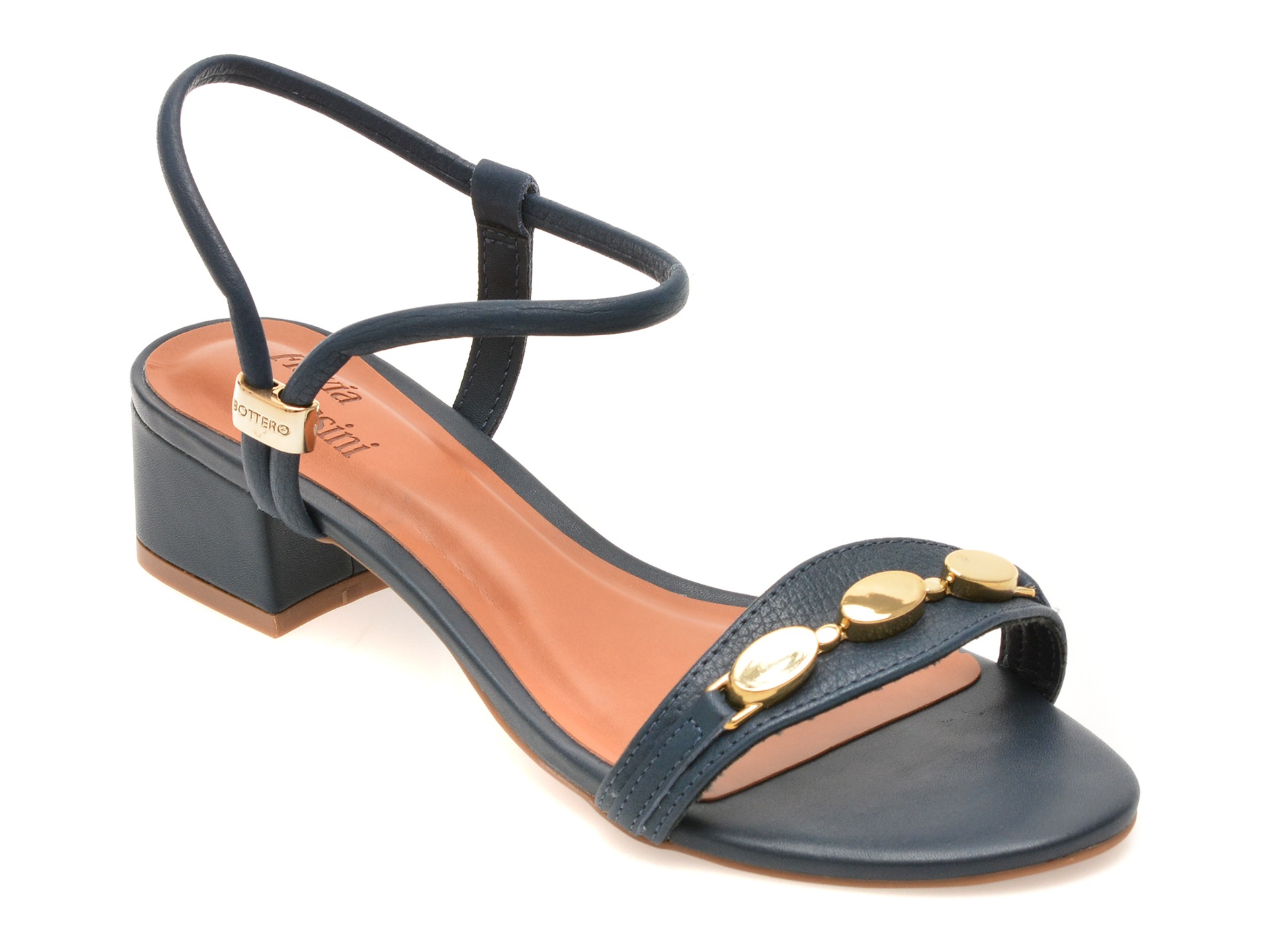 Sandale FLAVIA PASSINI bleumarin, 373002, din piele naturala 1 Sandale FLAVIA PASSINI bleumarin