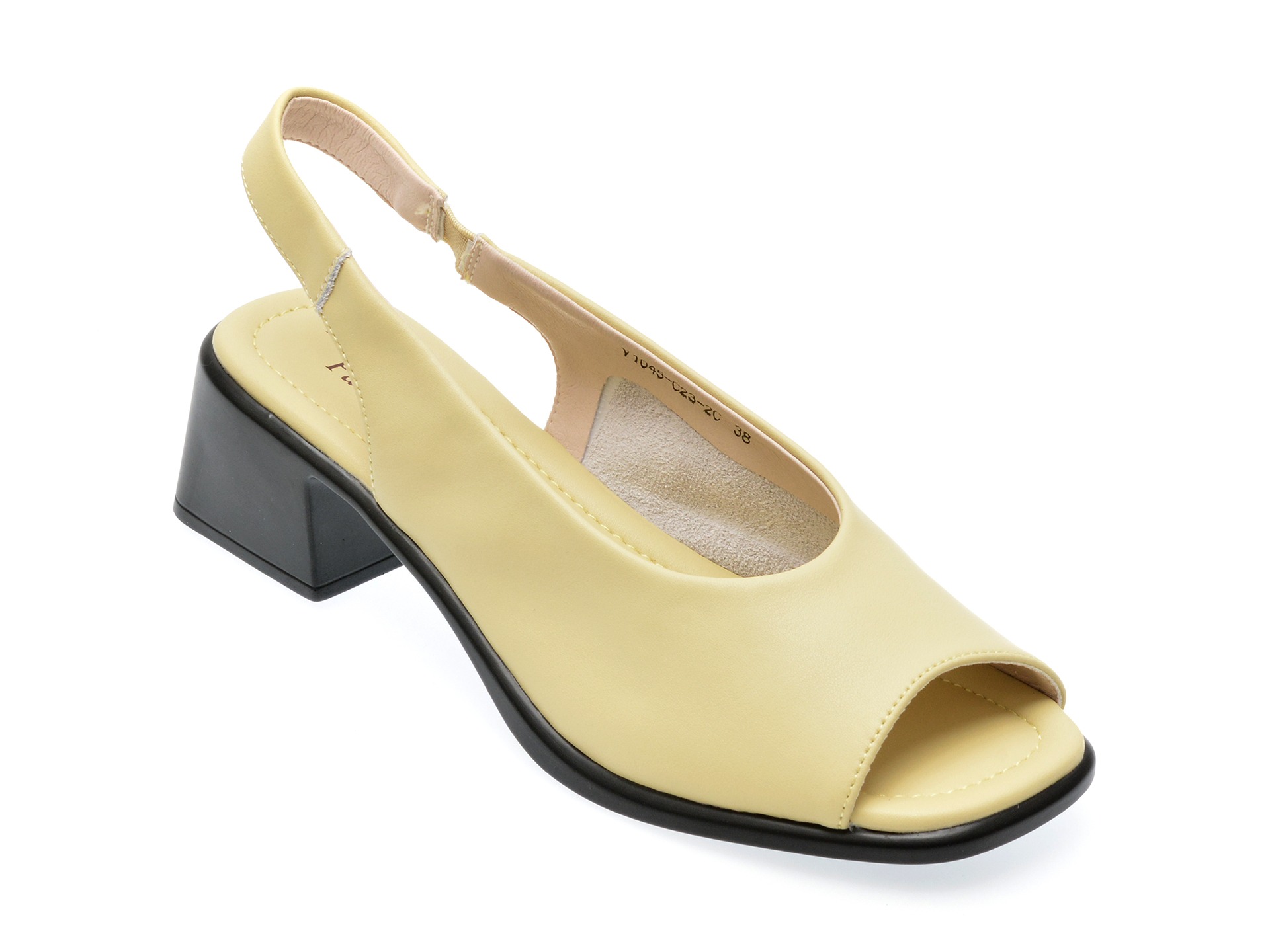 Sandale FLAVIA PASSINI galbene, V104C23, din piele naturala 1 Sandale FLAVIA PASSINI galbene