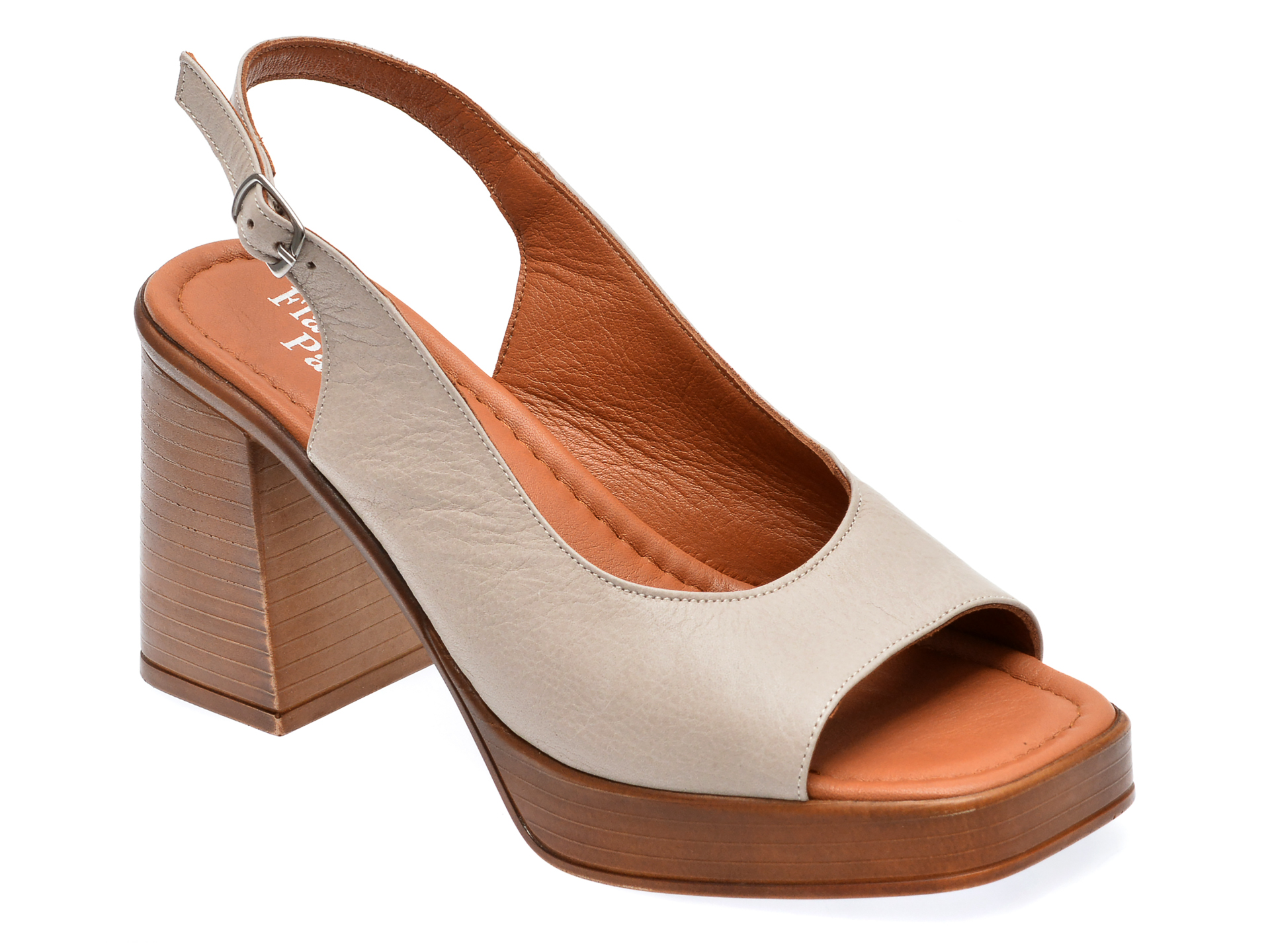 Sandale FLAVIA PASSINI gri, 1600, din piele naturala 1 Sandale FLAVIA PASSINI gri