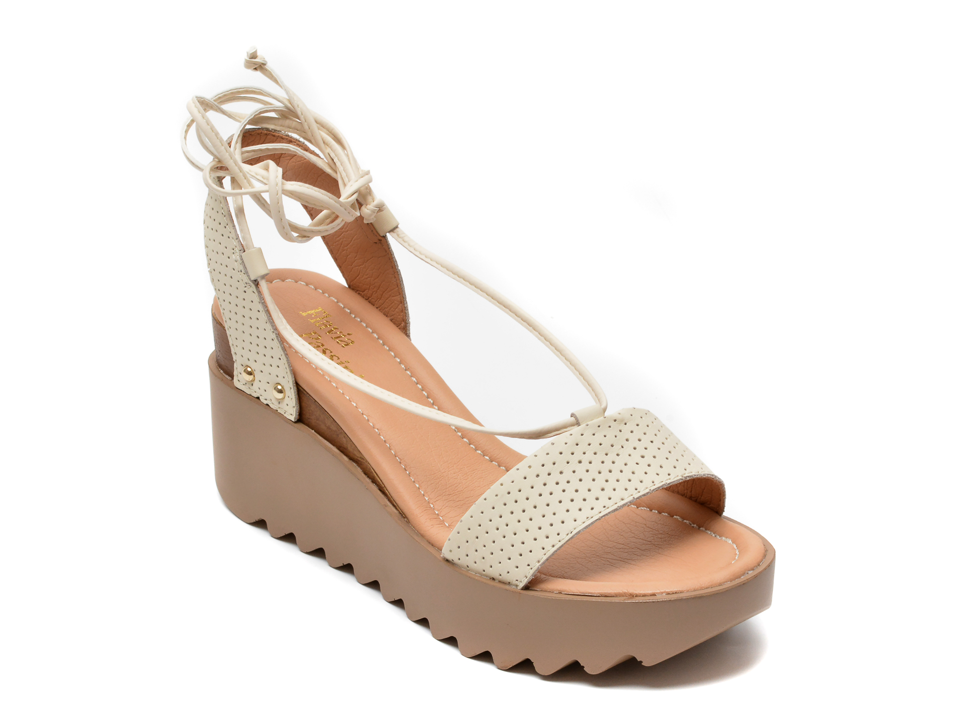 Sandale FLAVIA PASSINI gri, 333123, din piele naturala 1 Sandale FLAVIA PASSINI gri