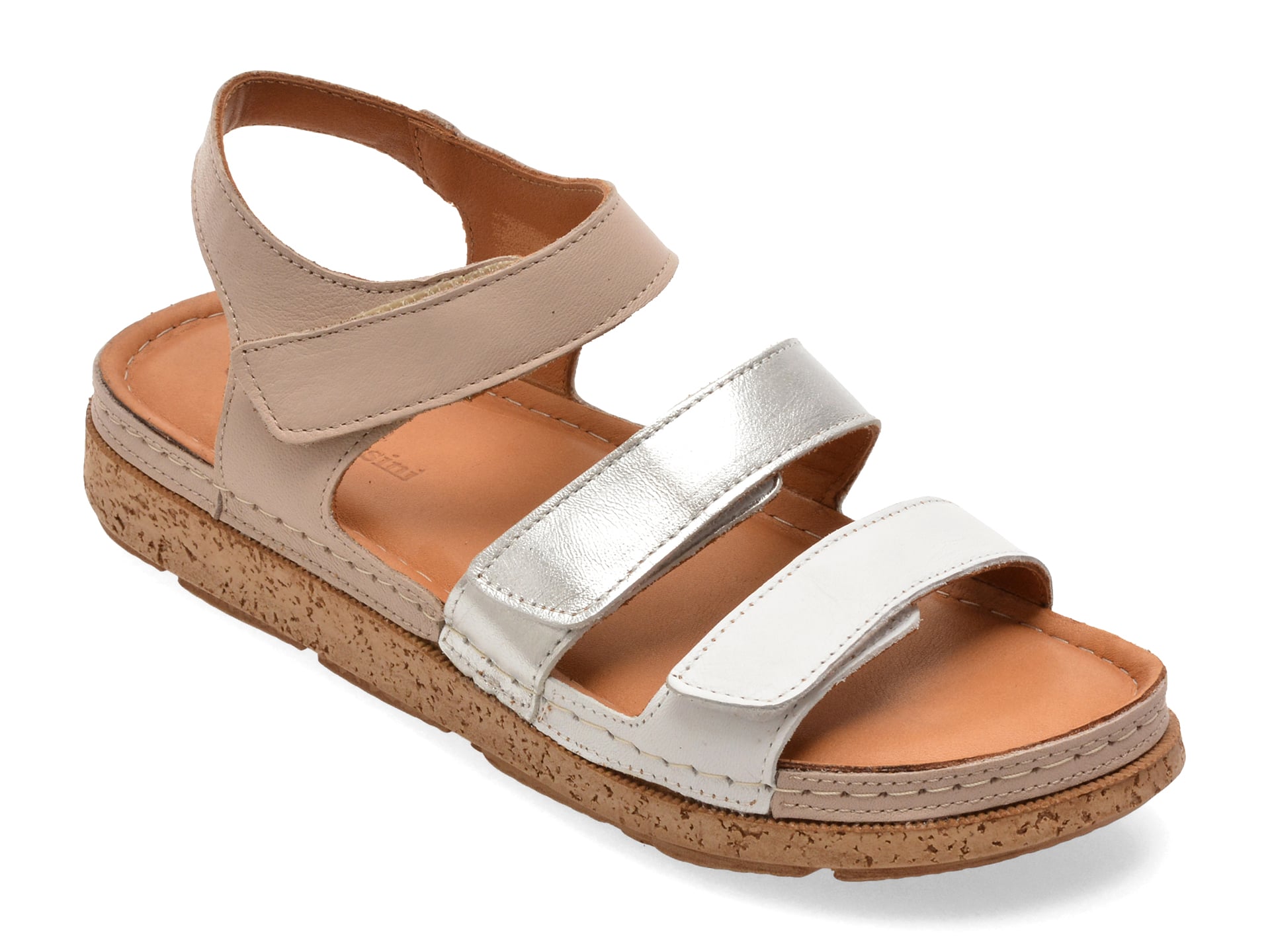 Sandale FLAVIA PASSINI gri, M209, din piele naturala 1 Sandale FLAVIA PASSINI gri