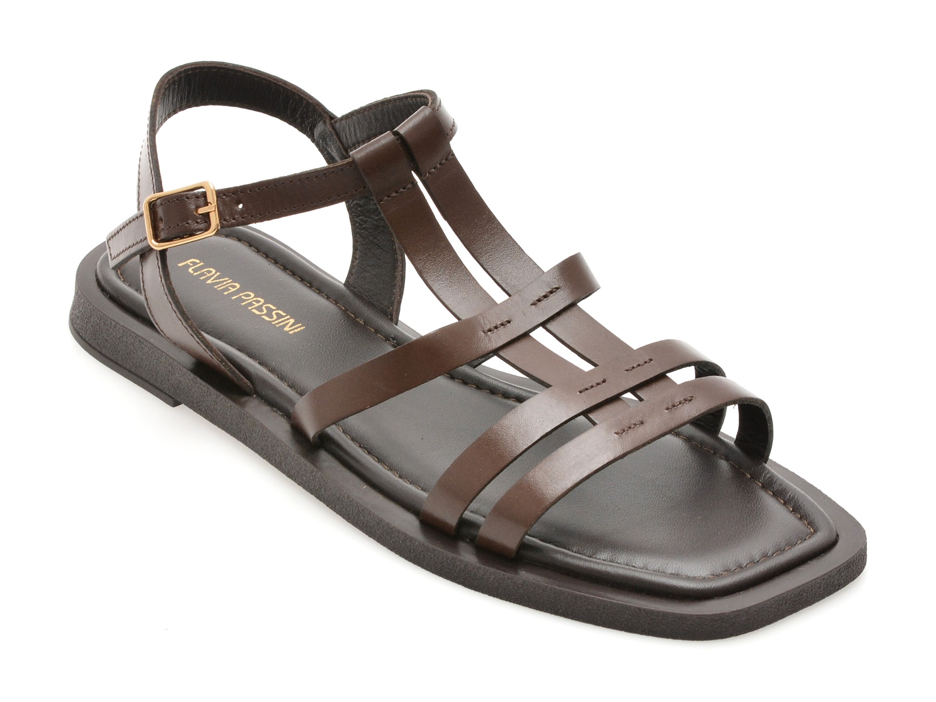 Sandale FLAVIA PASSINI maro, 203M542, din piele naturala 1 Sandale FLAVIA PASSINI maro