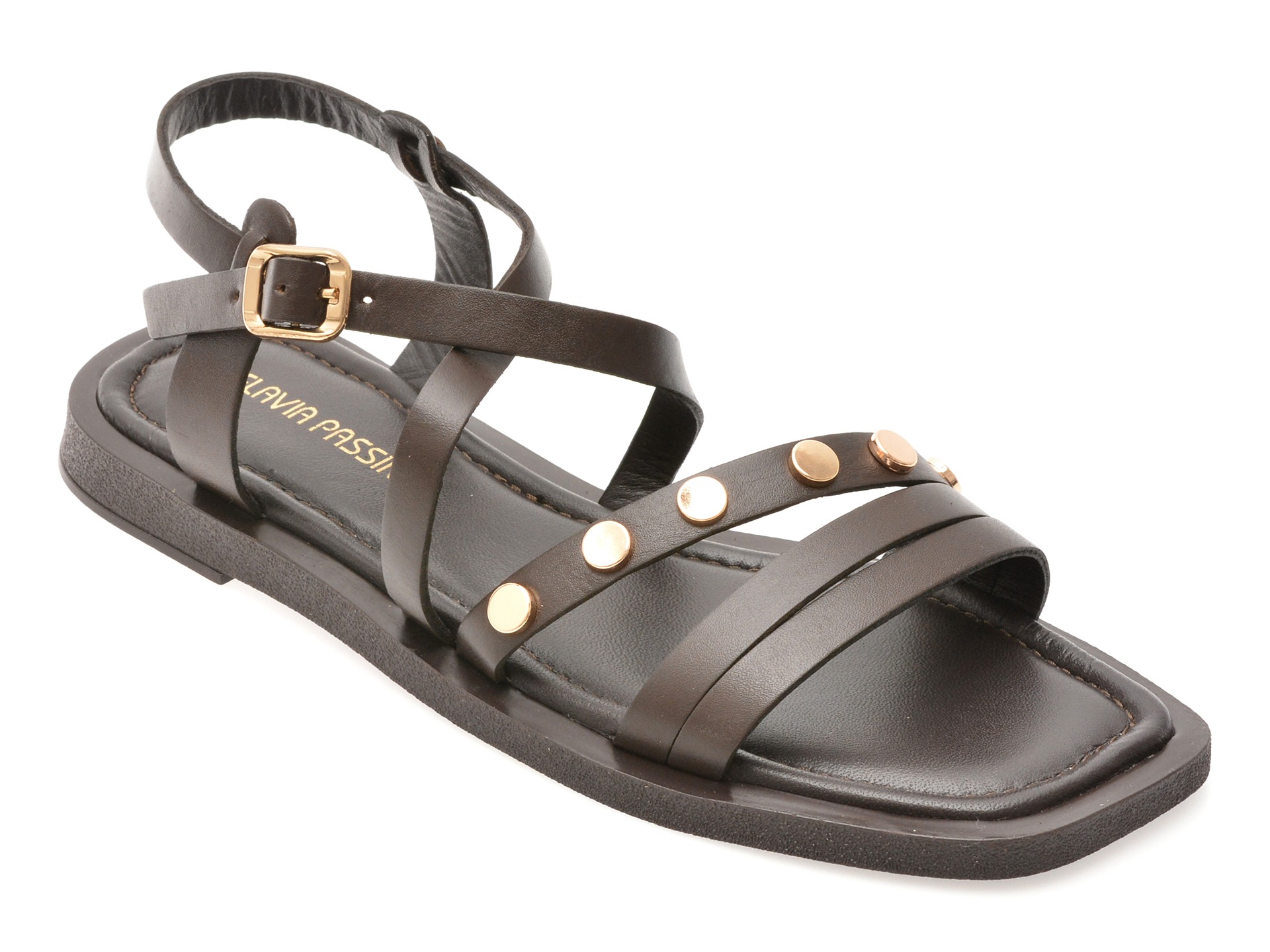 Sandale FLAVIA PASSINI maro, 203M757, din piele naturala 1 Sandale FLAVIA PASSINI maro
