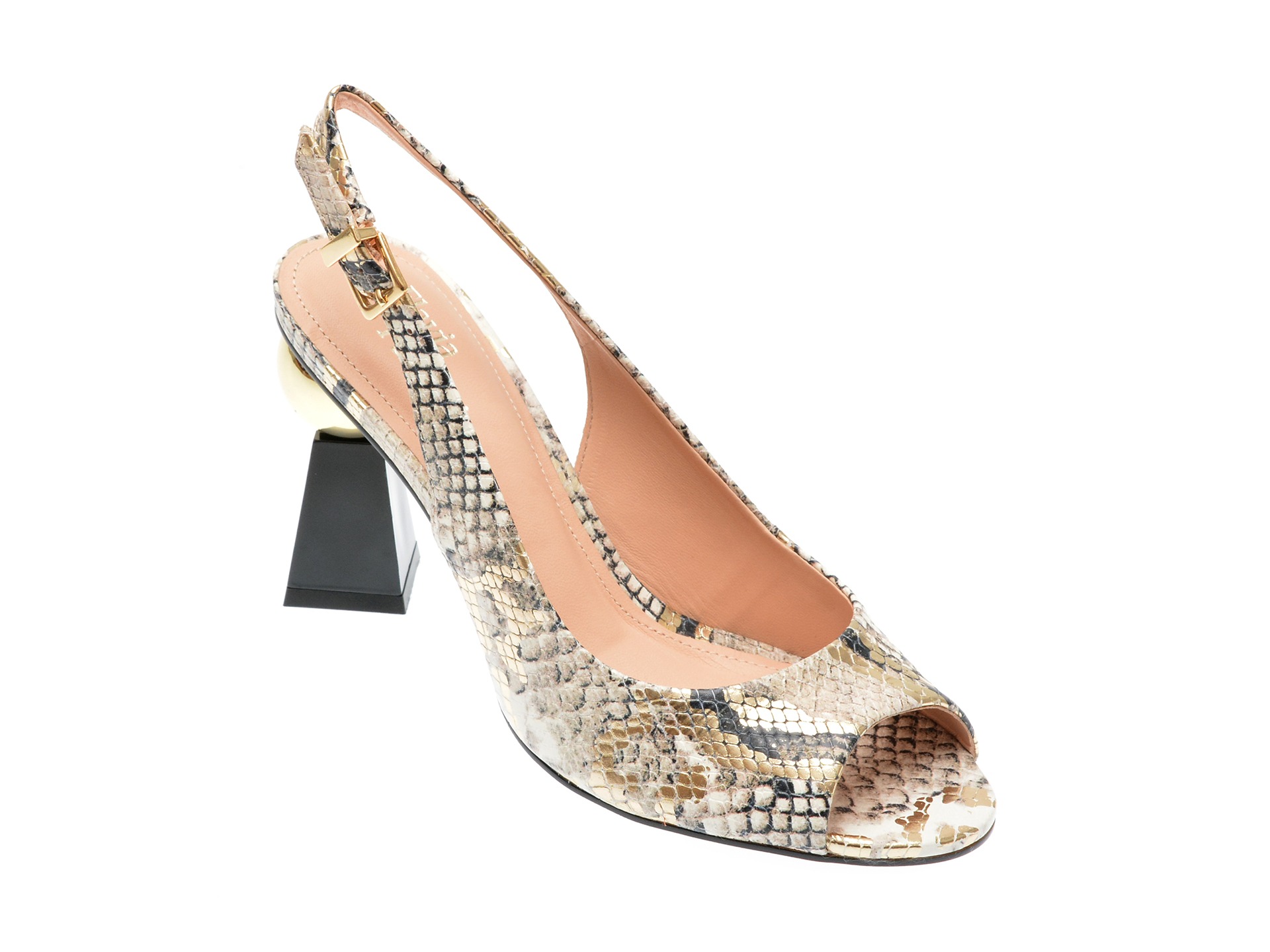 Sandale FLAVIA PASSINI maro, 6446704, din piele naturala 1 Sandale FLAVIA PASSINI maro