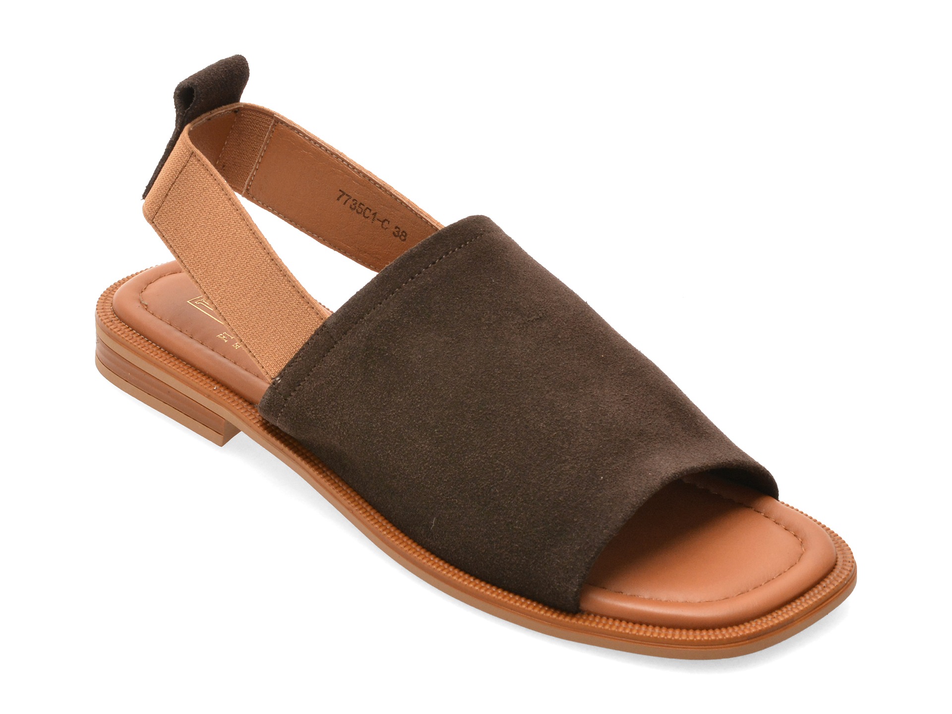 Sandale FLAVIA PASSINI maro, 7735, din piele intoarsa 1 Sandale FLAVIA PASSINI maro