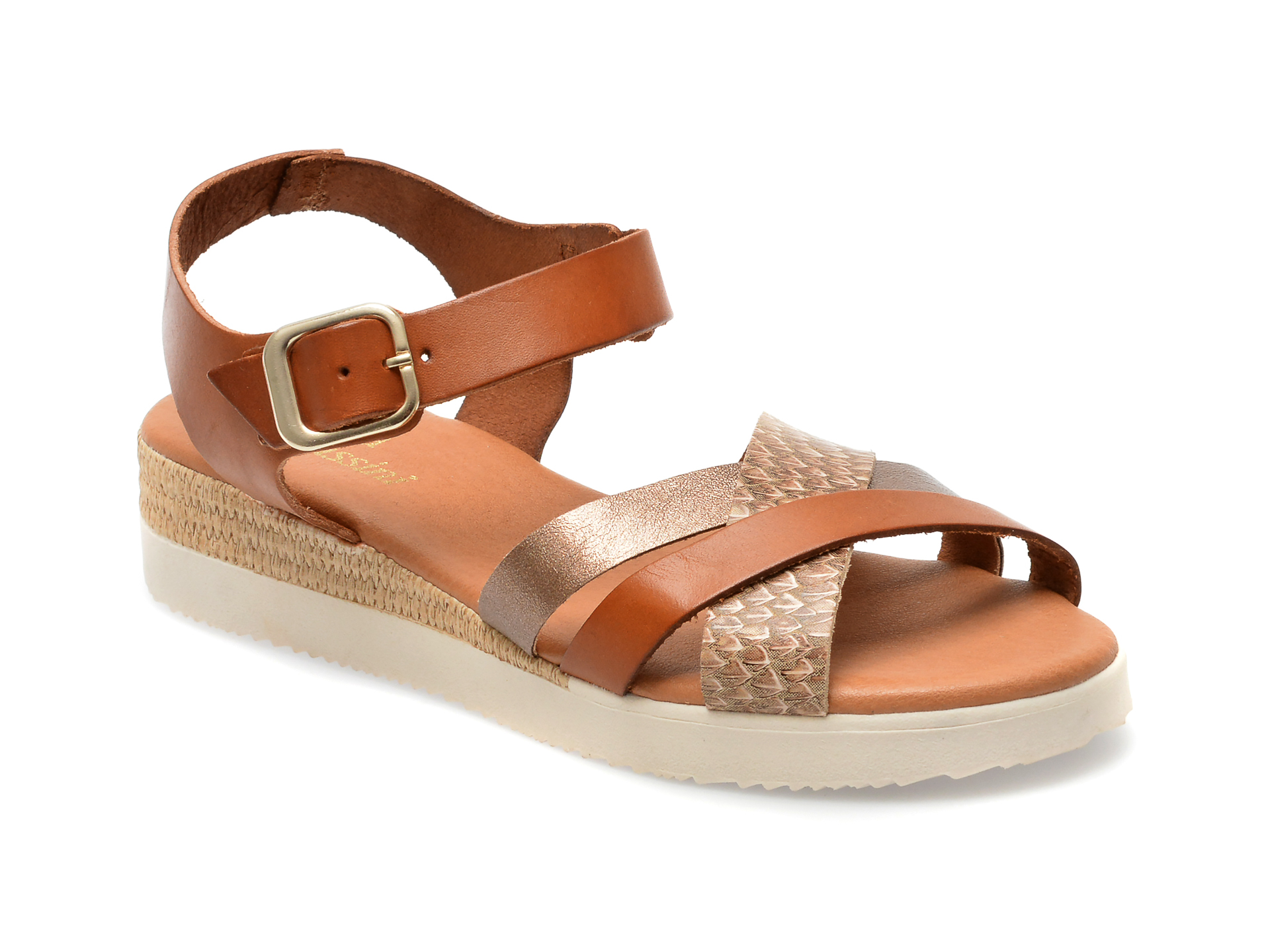 Sandale FLAVIA PASSINI maro, 94902, din piele naturala 1 Sandale FLAVIA PASSINI maro