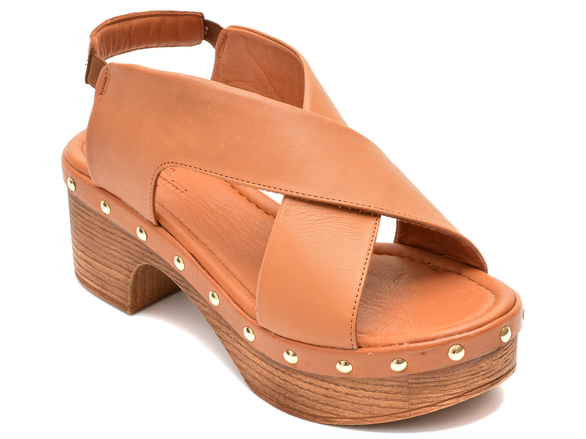 Sandale FLAVIA PASSINI maro, TKN019, din piele naturala 1 Sandale FLAVIA PASSINI maro