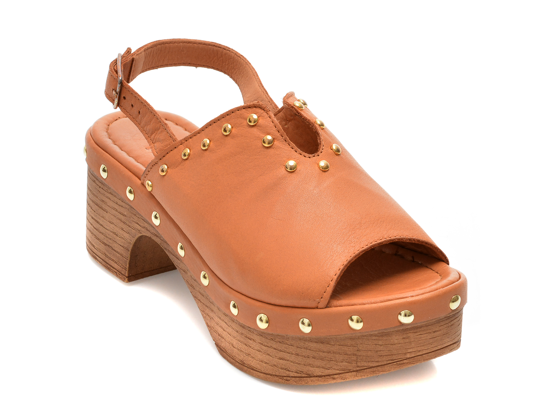 Sandale FLAVIA PASSINI maro, TKN05, din piele naturala 1 Sandale FLAVIA PASSINI maro