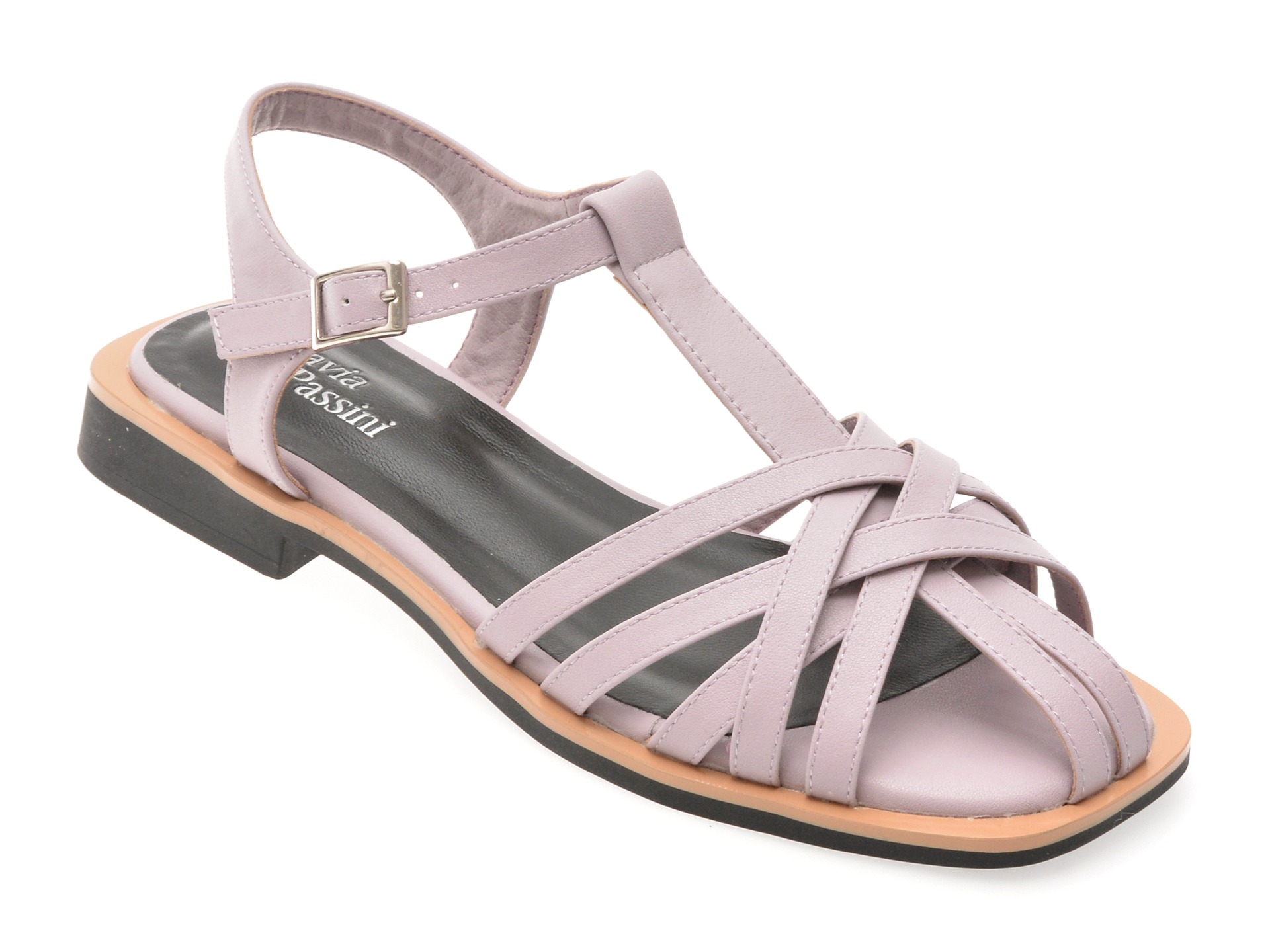 Sandale FLAVIA PASSINI mov, 1503, din piele naturala 1 Sandale FLAVIA PASSINI mov