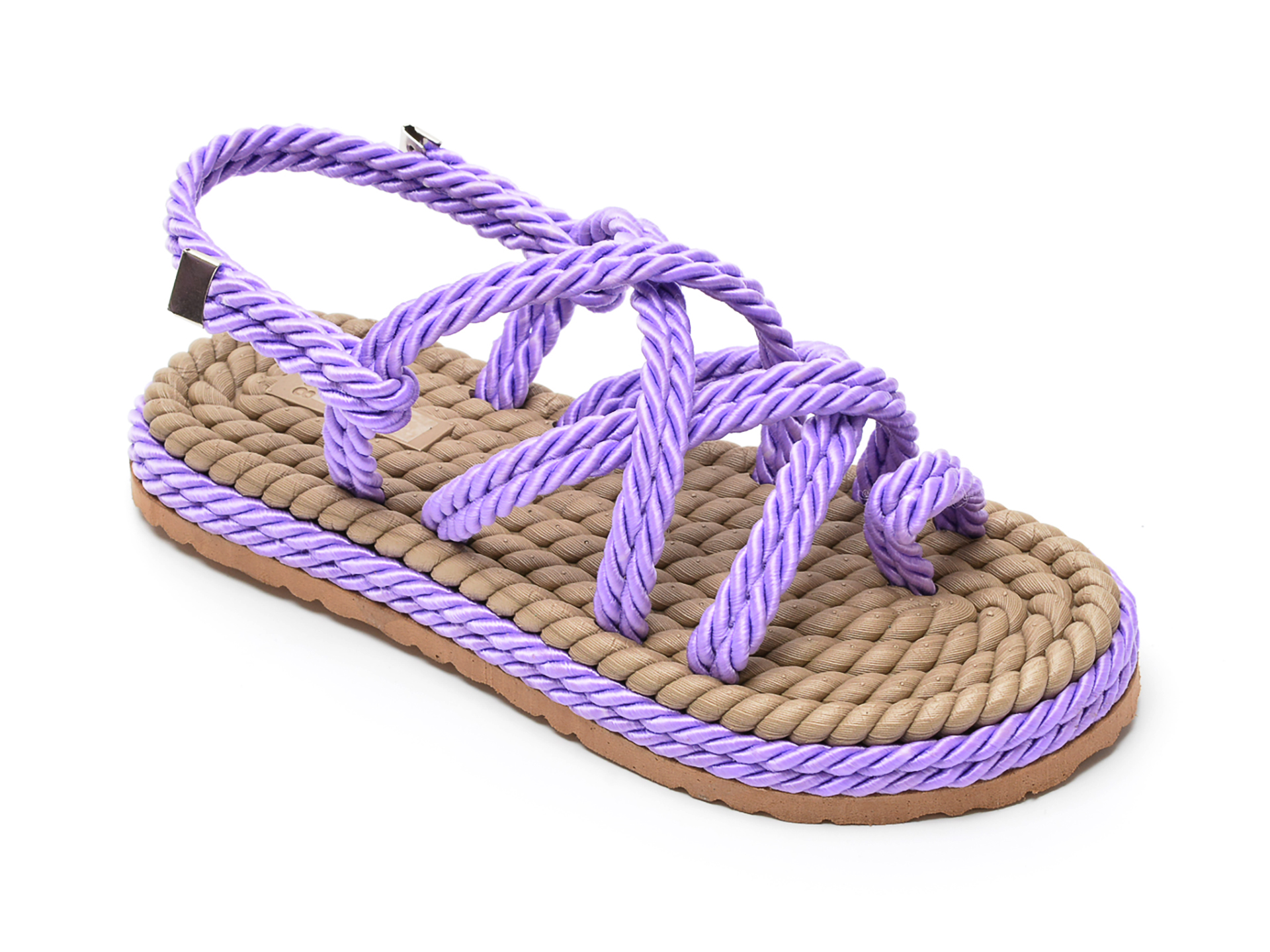 Sandale FLAVIA PASSINI mov, 22104, din material textil 1 Sandale FLAVIA PASSINI mov