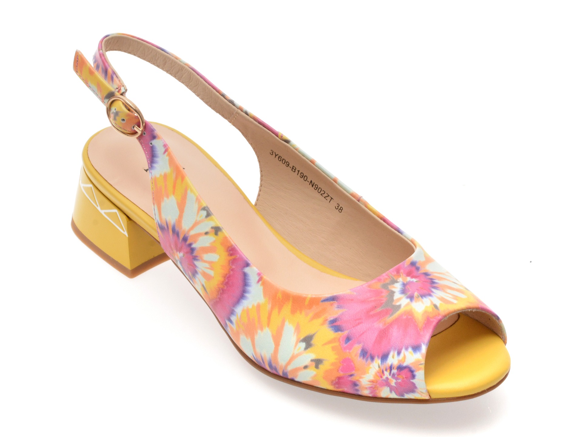 Sandale FLAVIA PASSINI multicolor, 3Y609, din piele naturala 1 Sandale FLAVIA PASSINI multicolor