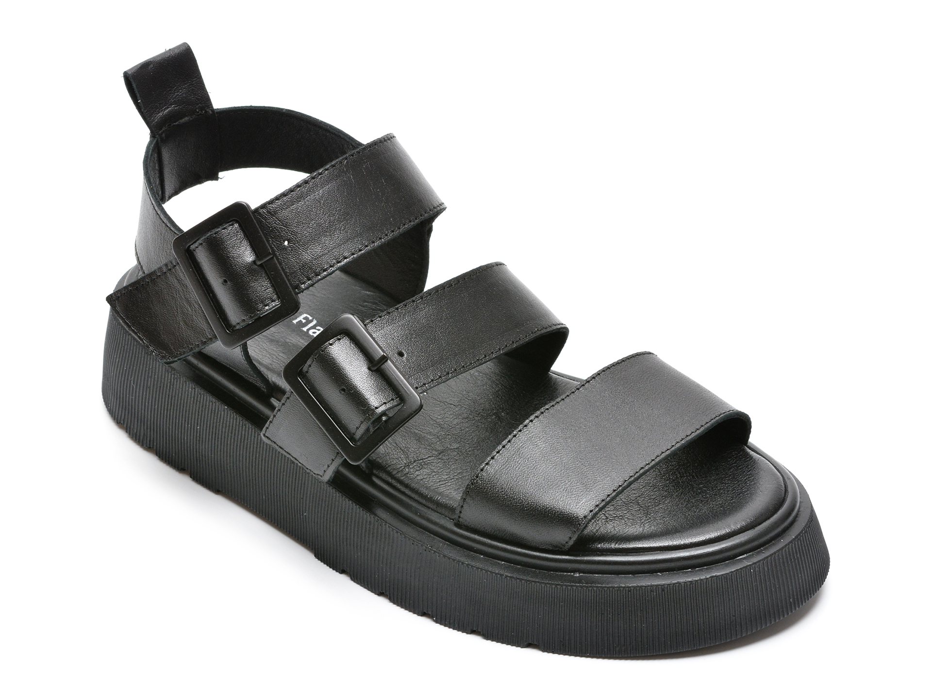 Sandale FLAVIA PASSINI negre, 102659, din piele naturala 1 Sandale FLAVIA PASSINI negre