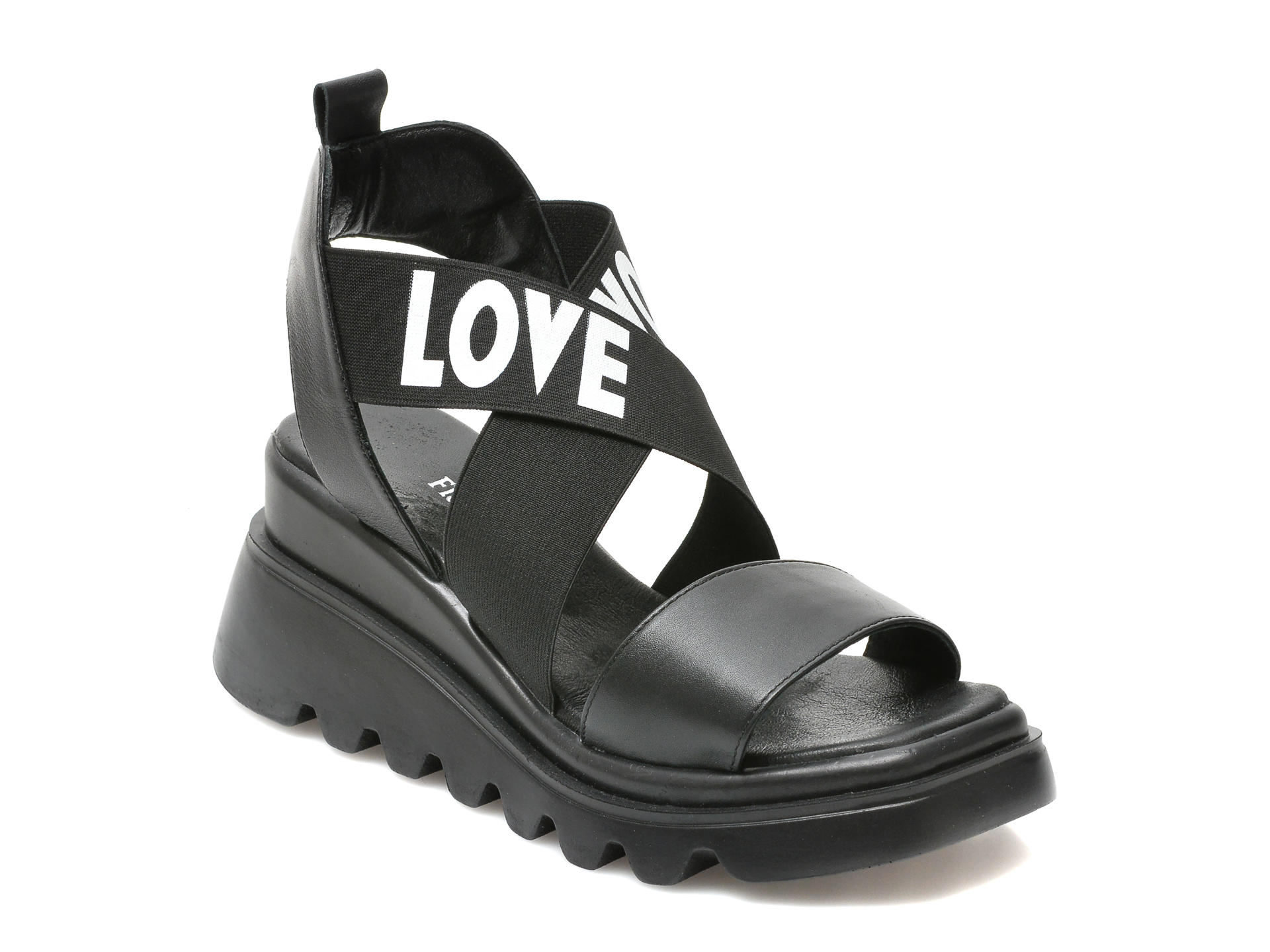 Sandale FLAVIA PASSINI negre, 10408, din piele naturala 1 Sandale FLAVIA PASSINI negre