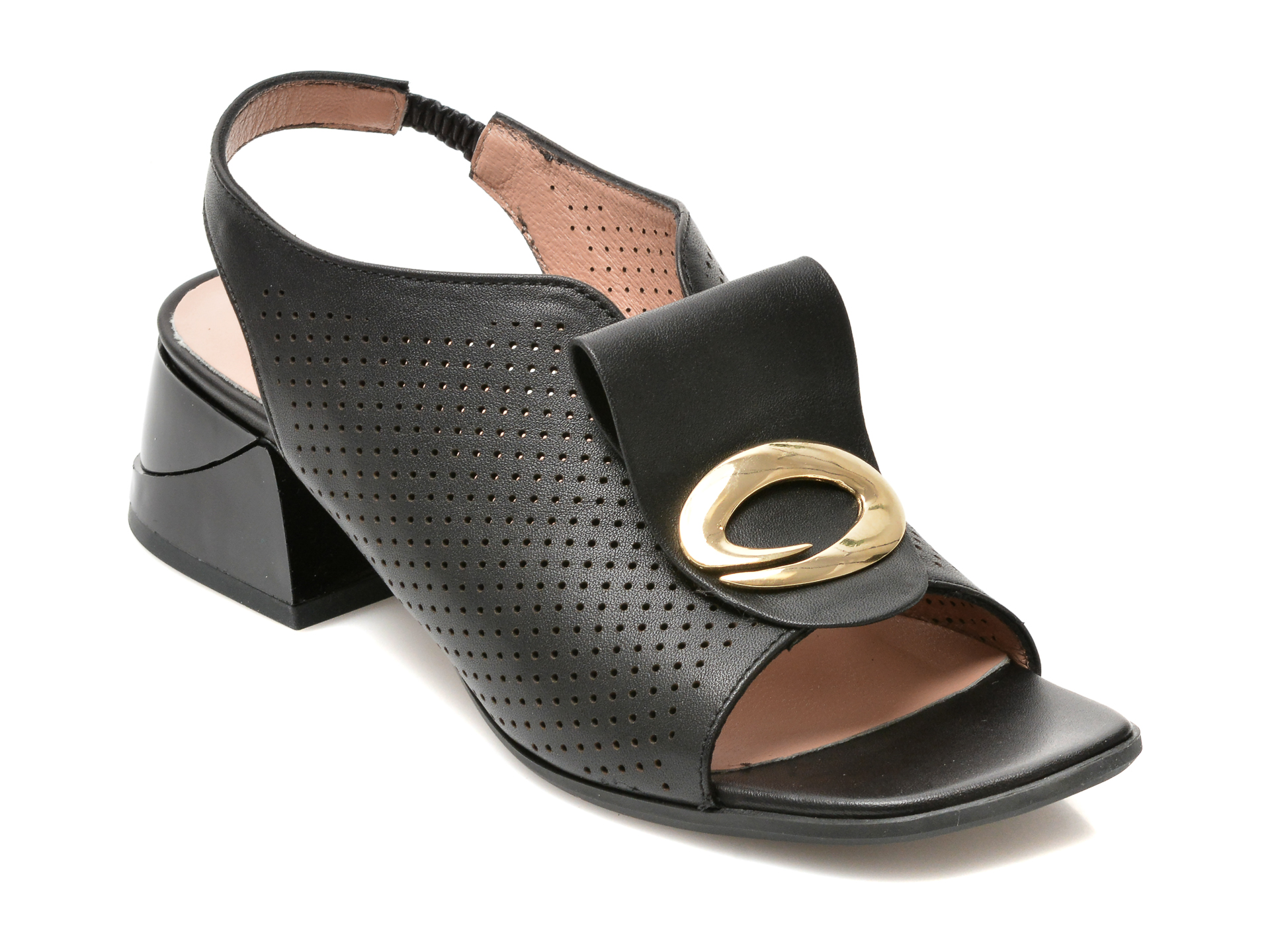 Sandale FLAVIA PASSINI negre, 1075, din piele naturala 1 Sandale FLAVIA PASSINI negre