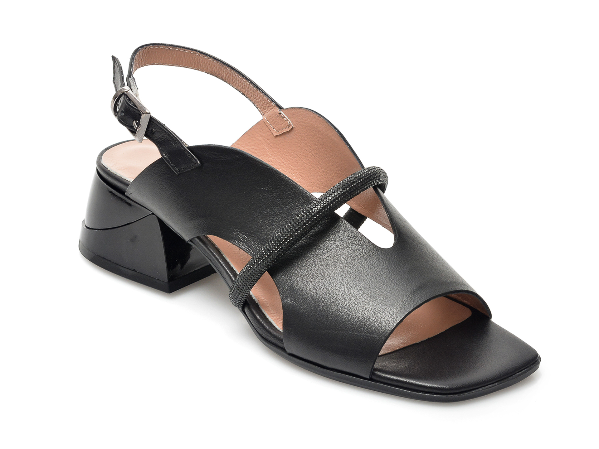 Sandale FLAVIA PASSINI negre, 1094, din piele naturala 1 Sandale FLAVIA PASSINI negre