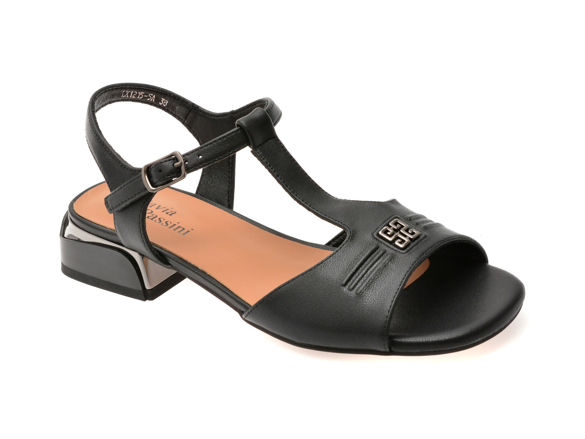 Sandale FLAVIA PASSINI negre, 1215, din piele naturala 1 Sandale FLAVIA PASSINI negre