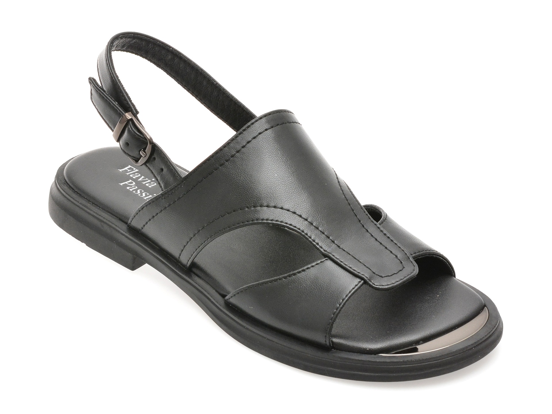 Sandale FLAVIA PASSINI negre, 1277C23, din piele naturala 1 Sandale FLAVIA PASSINI negre