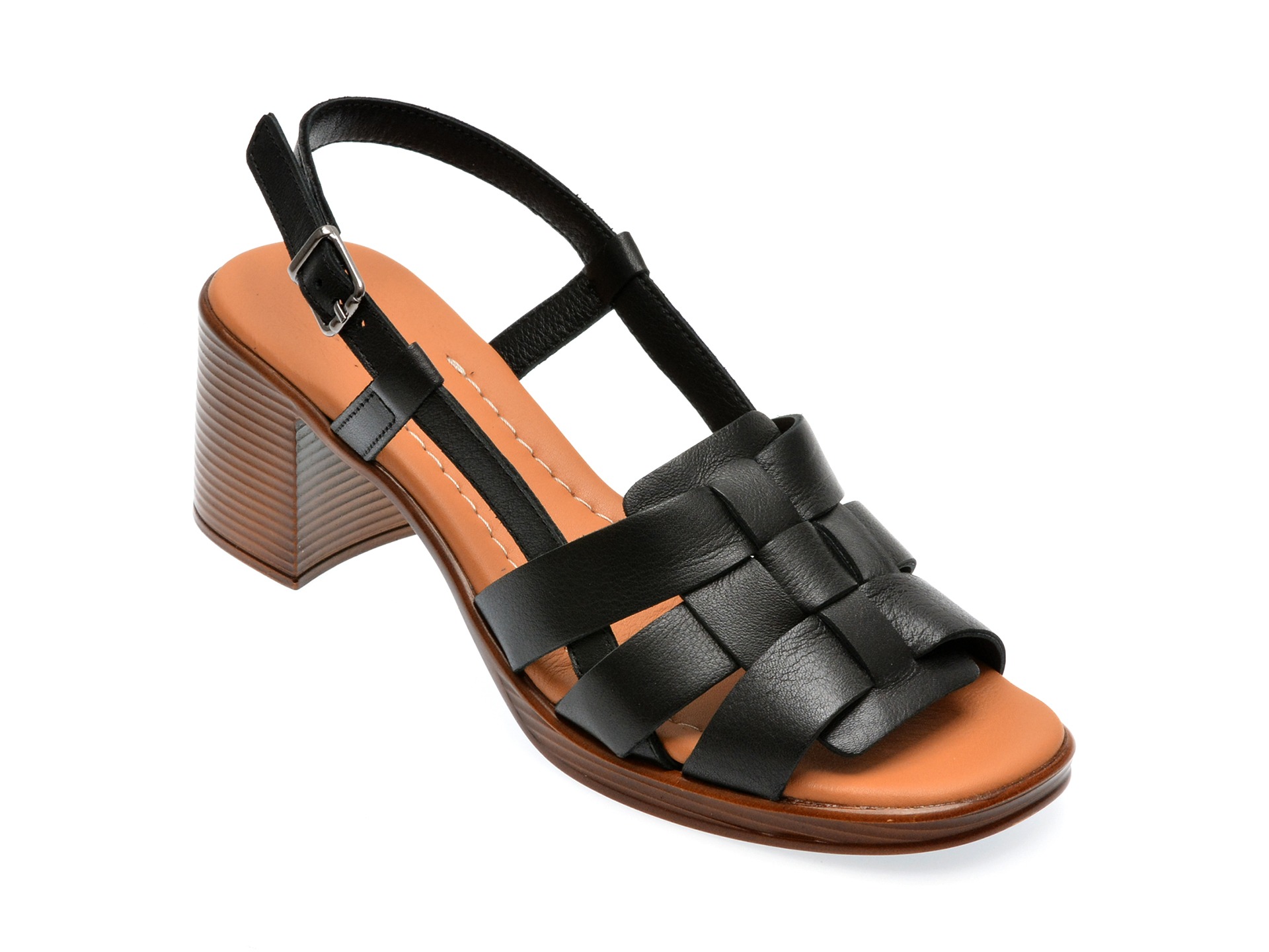 Sandale FLAVIA PASSINI negre, 13117, din piele naturala 1 Sandale FLAVIA PASSINI negre