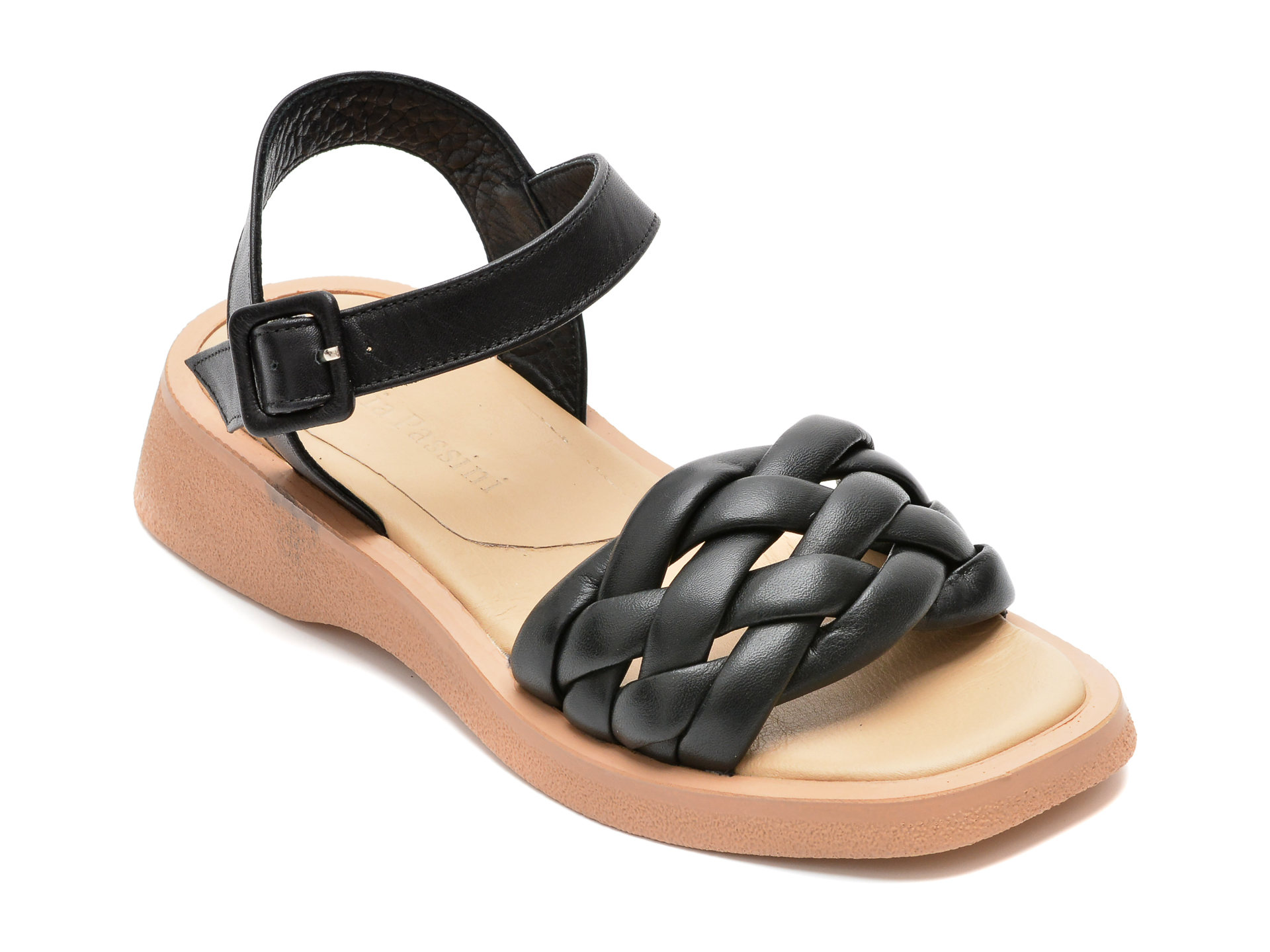 Sandale FLAVIA PASSINI negre, 1461006, din piele naturala 1 Sandale FLAVIA PASSINI negre