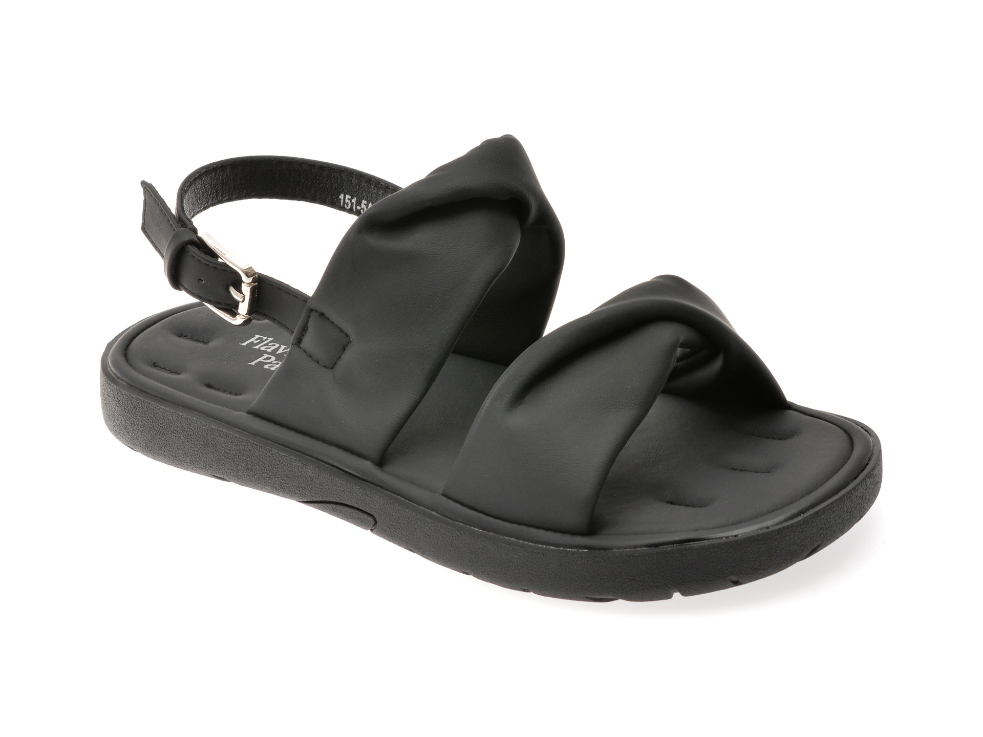 Sandale FLAVIA PASSINI negre, 151, din piele ecologica 1 Sandale FLAVIA PASSINI negre