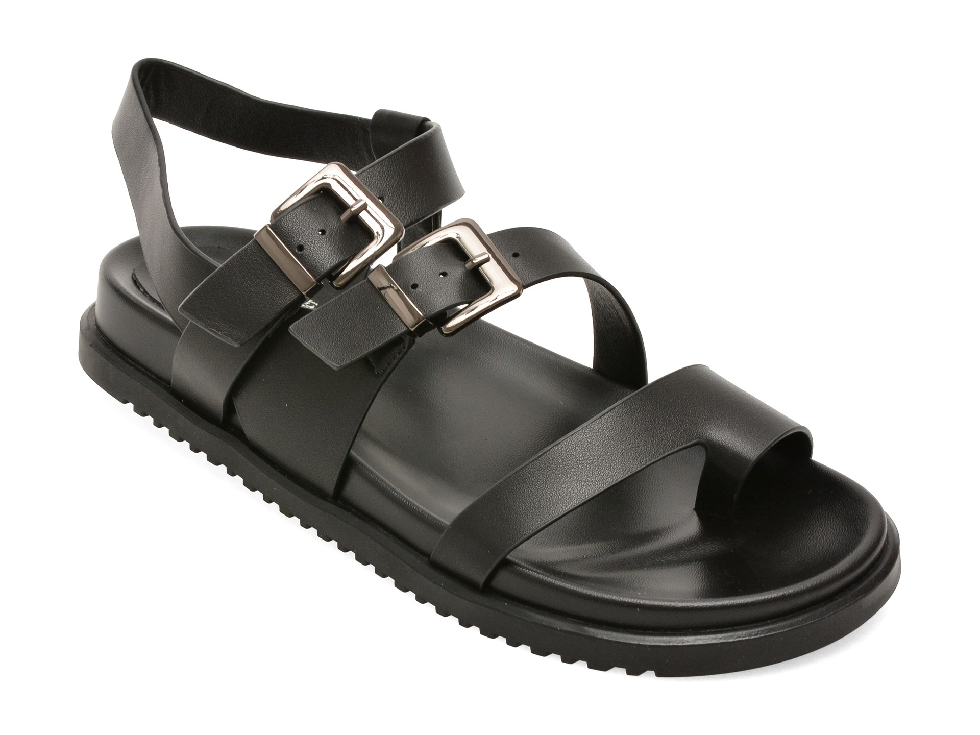 Sandale FLAVIA PASSINI negre, 1638H23, din piele naturala 1 Sandale FLAVIA PASSINI negre