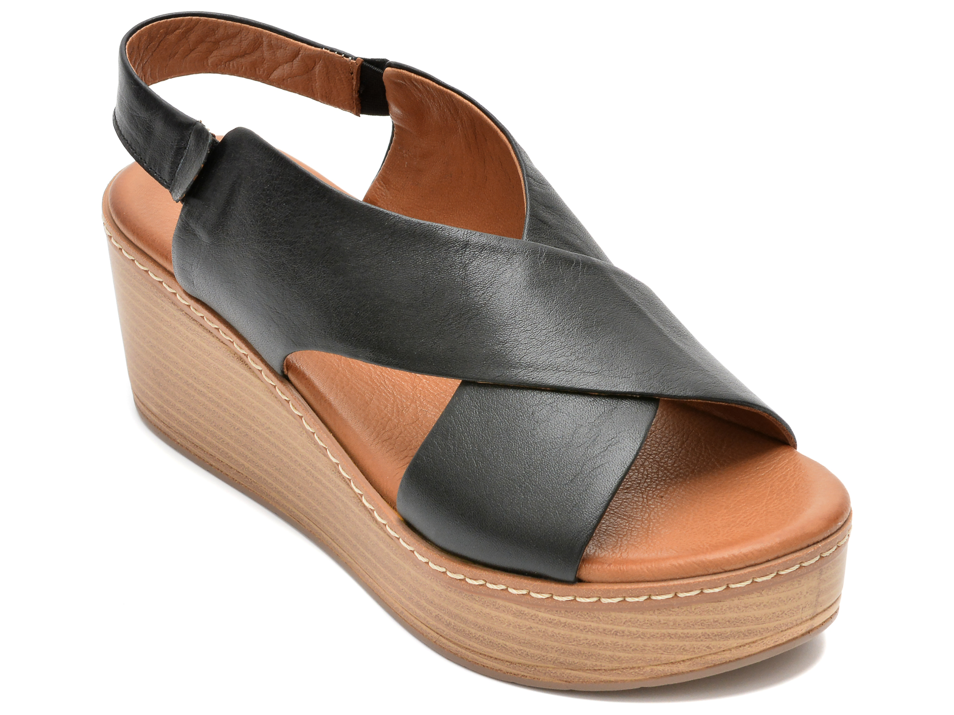 Sandale FLAVIA PASSINI negre, 174803, din piele naturala 1 Sandale FLAVIA PASSINI negre