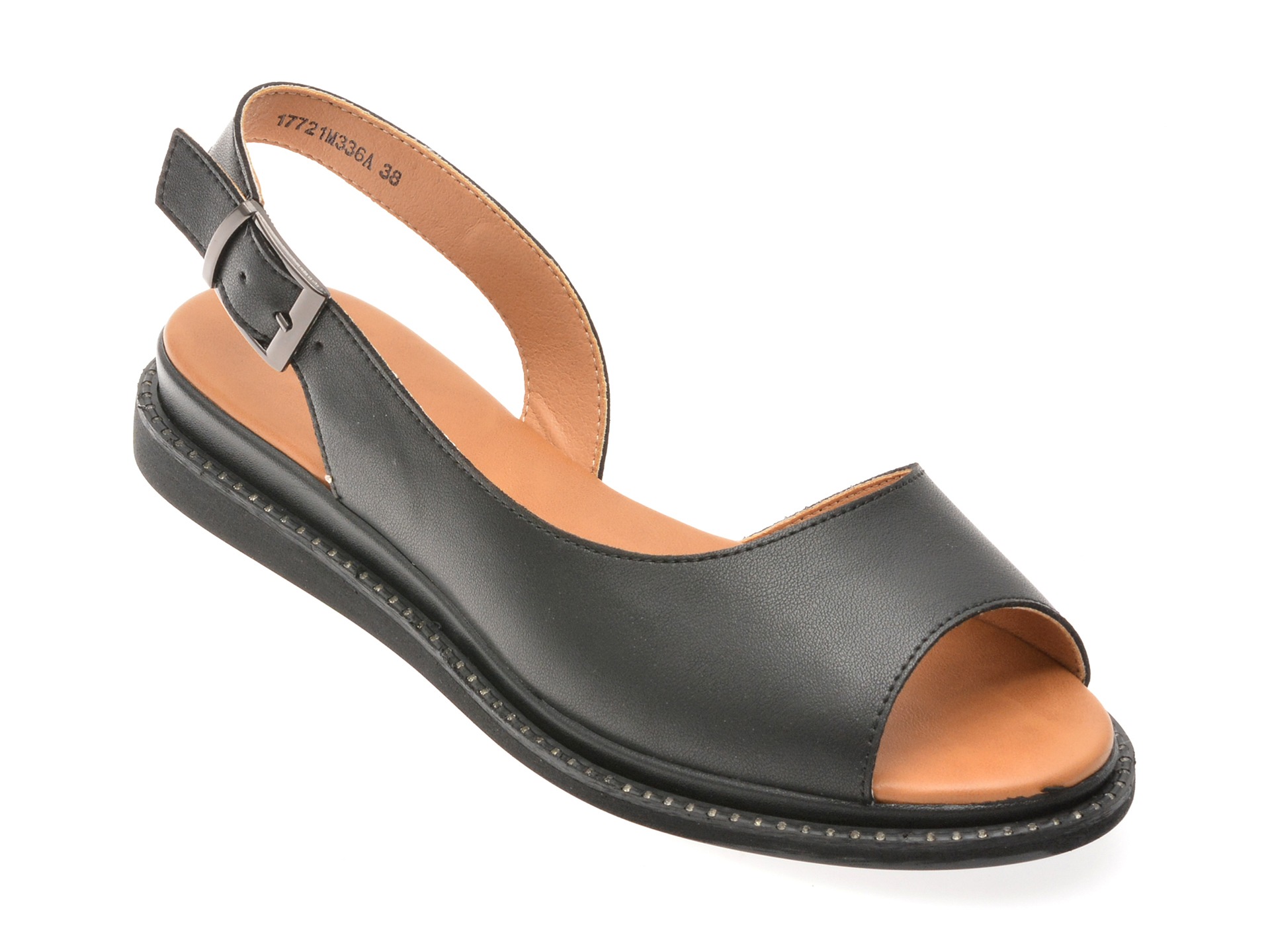 Sandale FLAVIA PASSINI negre, 17721, din piele naturala 1 Sandale FLAVIA PASSINI negre