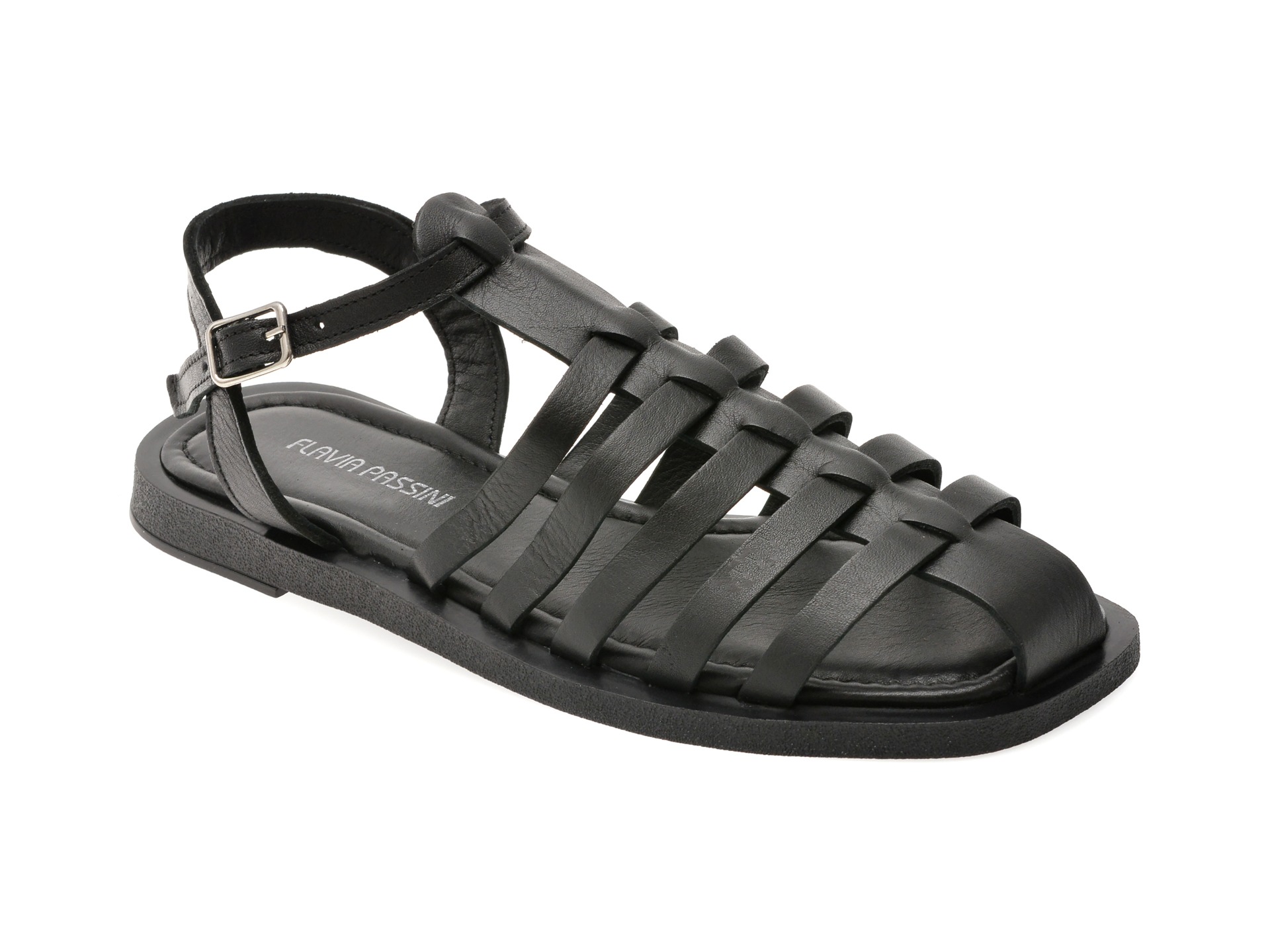 Sandale FLAVIA PASSINI negre, 203M382, din piele naturala 1 Sandale FLAVIA PASSINI negre