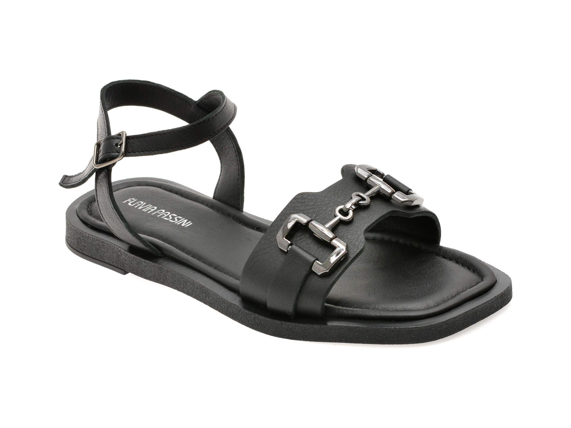 Sandale FLAVIA PASSINI negre, 203M386, din piele naturala 1 Sandale FLAVIA PASSINI negre