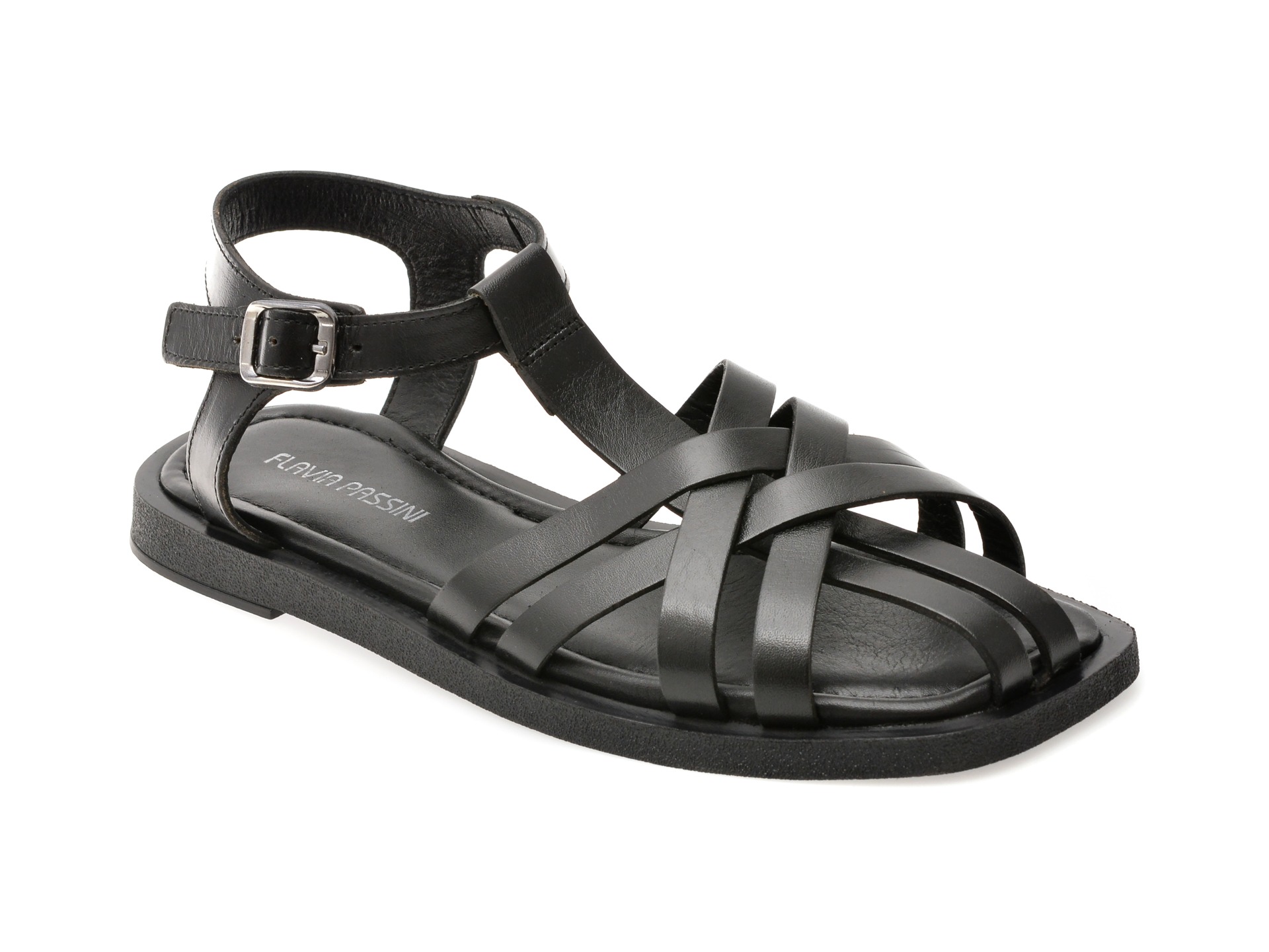 Sandale FLAVIA PASSINI negre, 203M525, din piele naturala 1 Sandale FLAVIA PASSINI negre