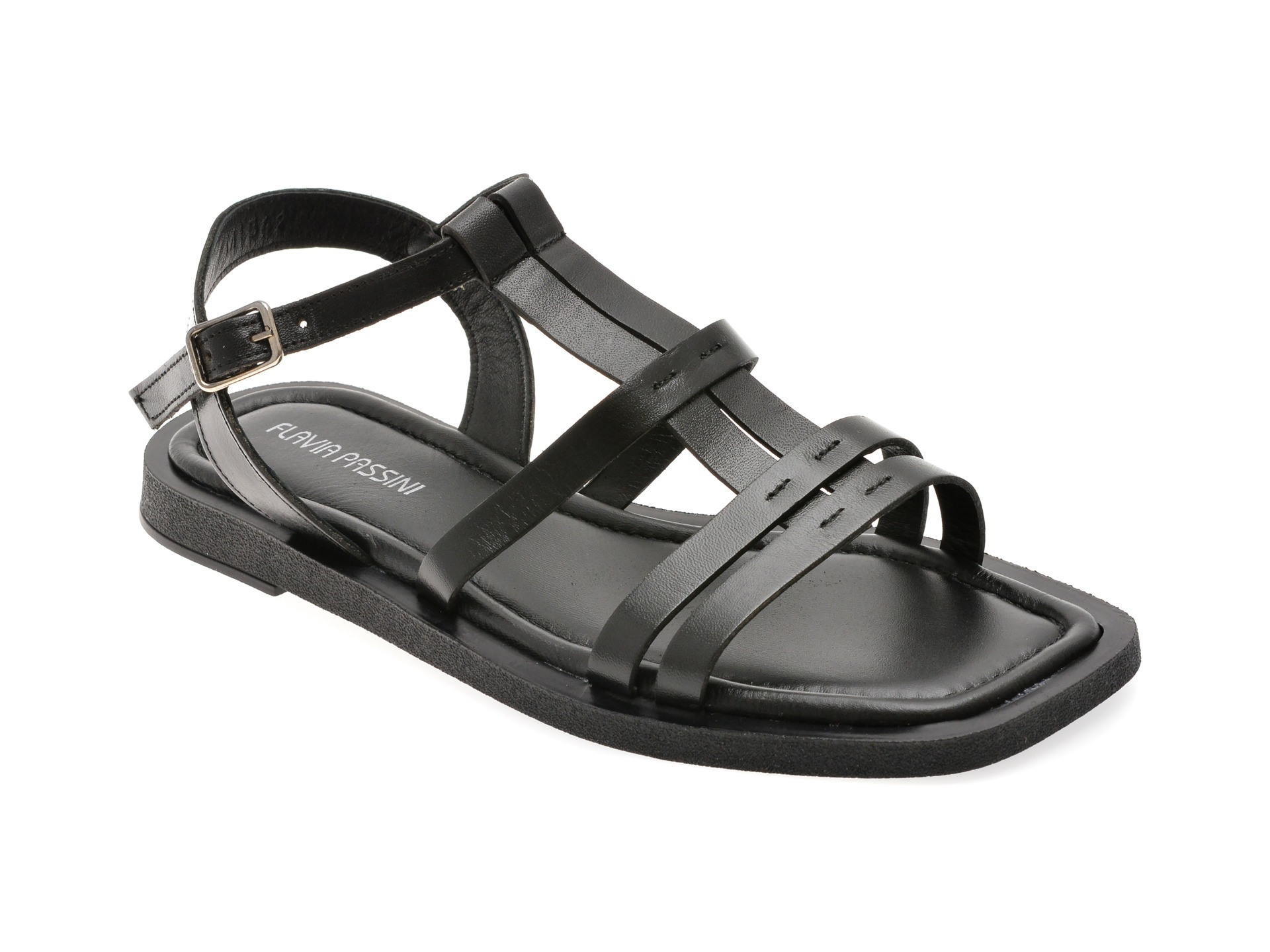 Sandale FLAVIA PASSINI negre, 203M542, din piele naturala 1 Sandale FLAVIA PASSINI negre