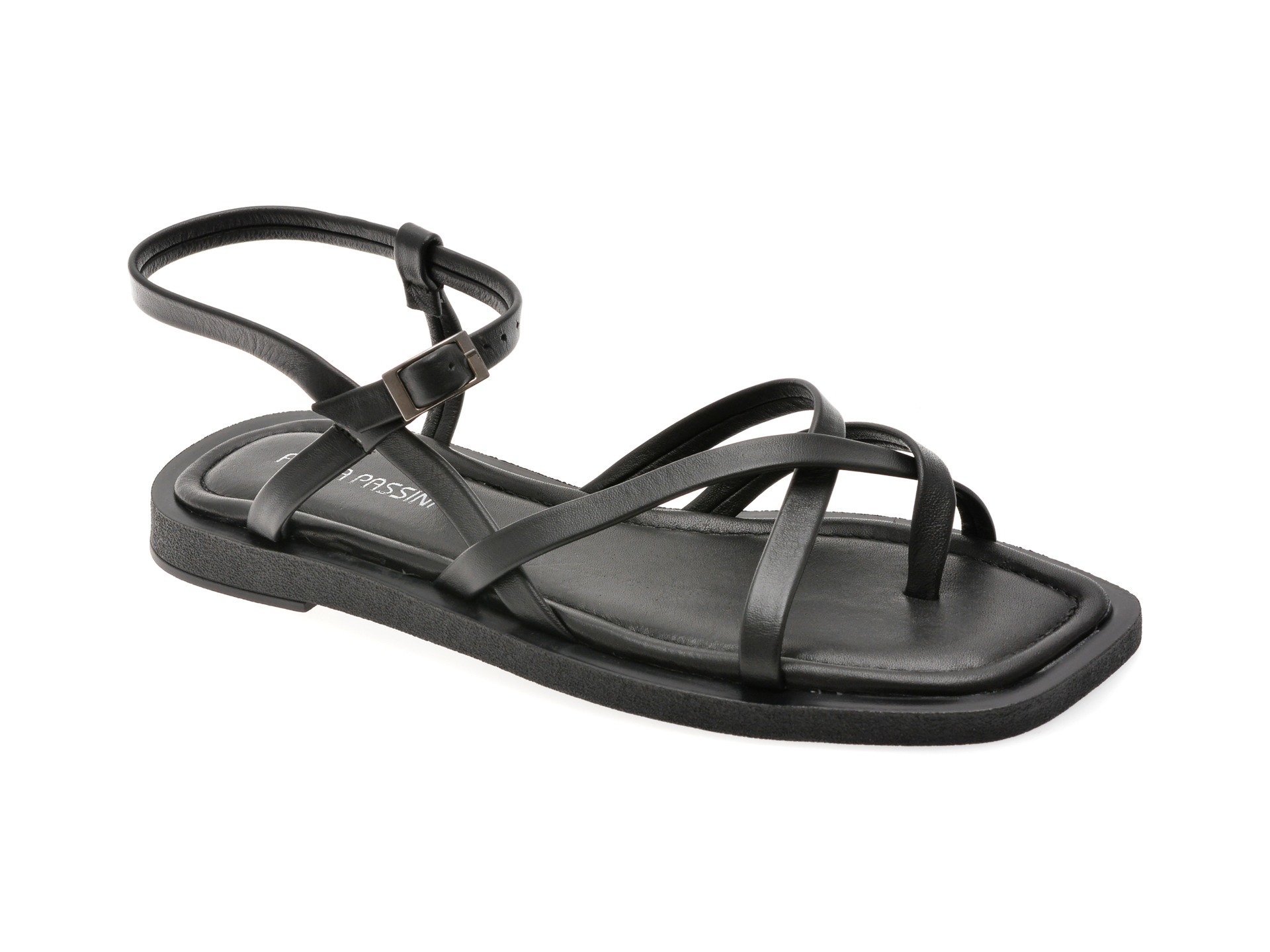 Sandale FLAVIA PASSINI negre, 203M55, din piele naturala 1 Sandale FLAVIA PASSINI negre