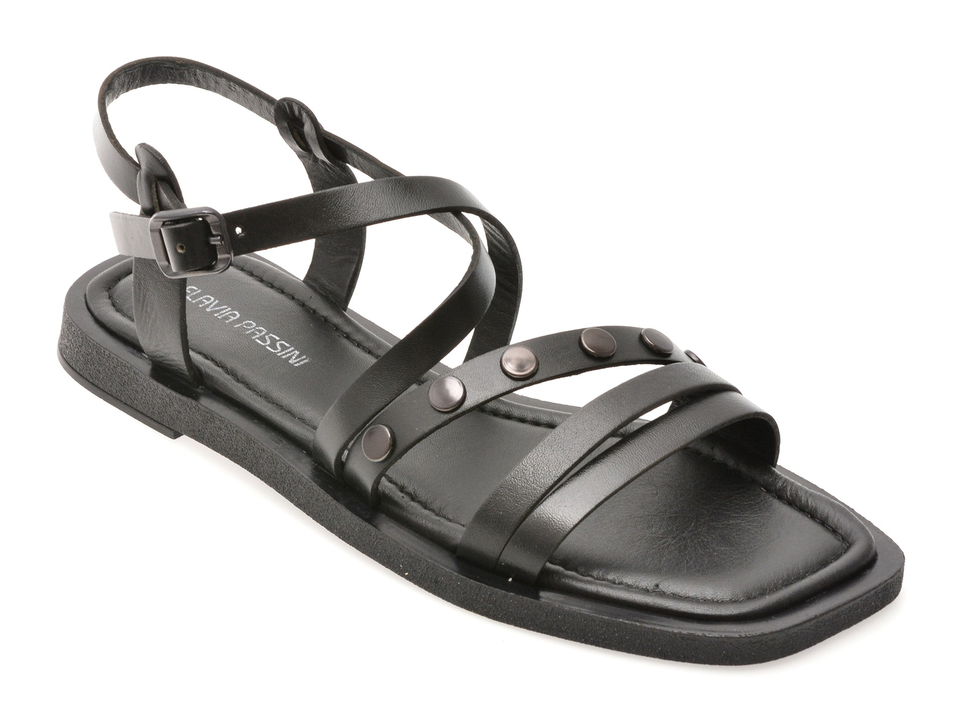 Sandale FLAVIA PASSINI negre, 203M757, din piele naturala 1 Sandale FLAVIA PASSINI negre