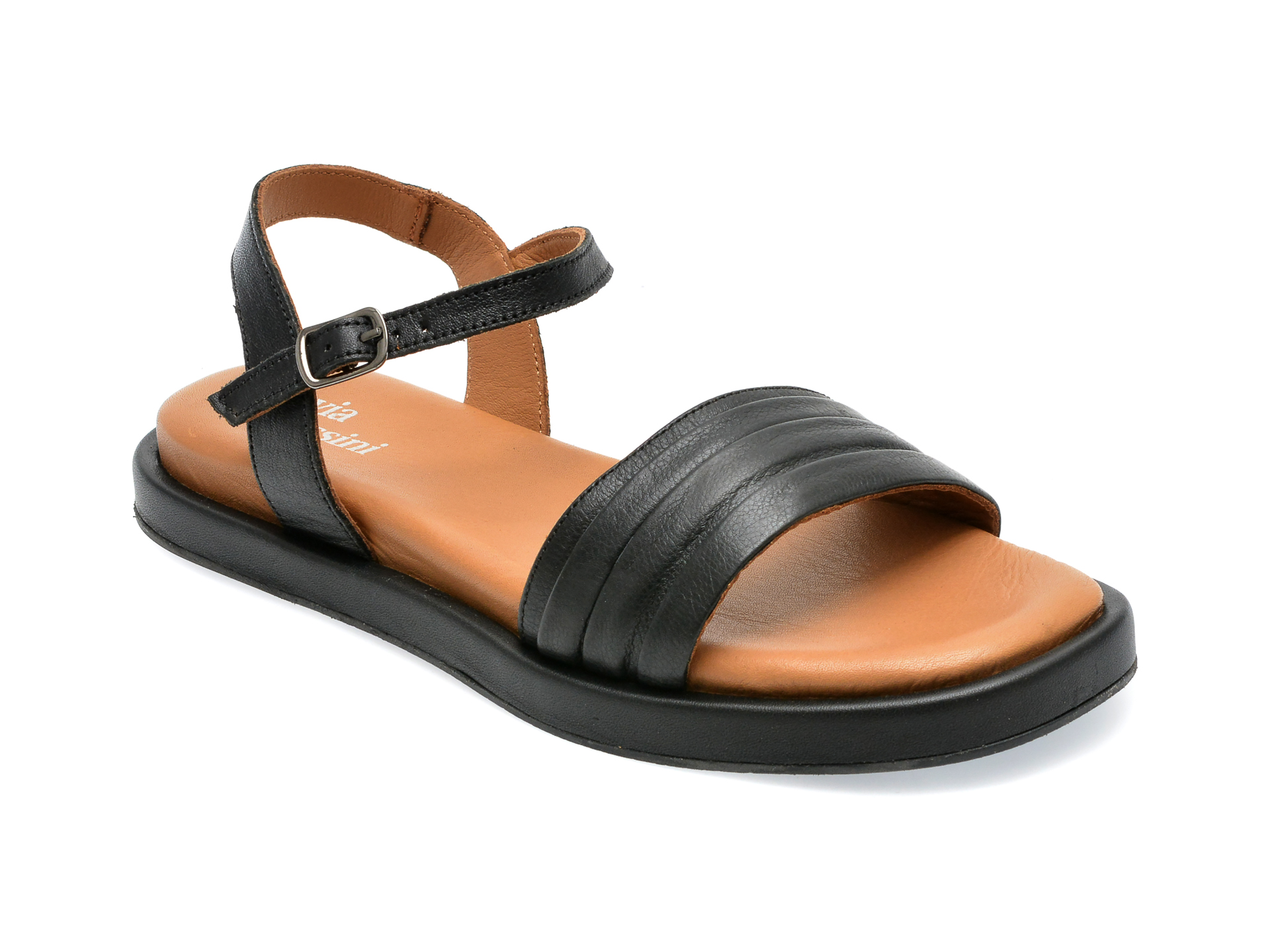 Sandale FLAVIA PASSINI negre, 211900, din piele naturala 1 Sandale FLAVIA PASSINI negre