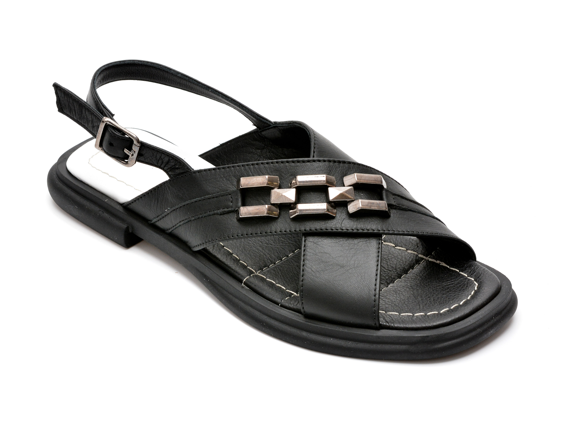 Sandale FLAVIA PASSINI negre, 224952, din piele naturala 1 Sandale FLAVIA PASSINI negre