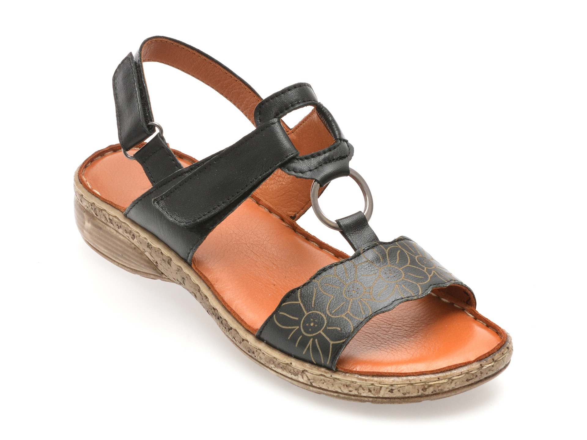 Sandale FLAVIA PASSINI negre, 2337, din piele naturala 1 Sandale FLAVIA PASSINI negre