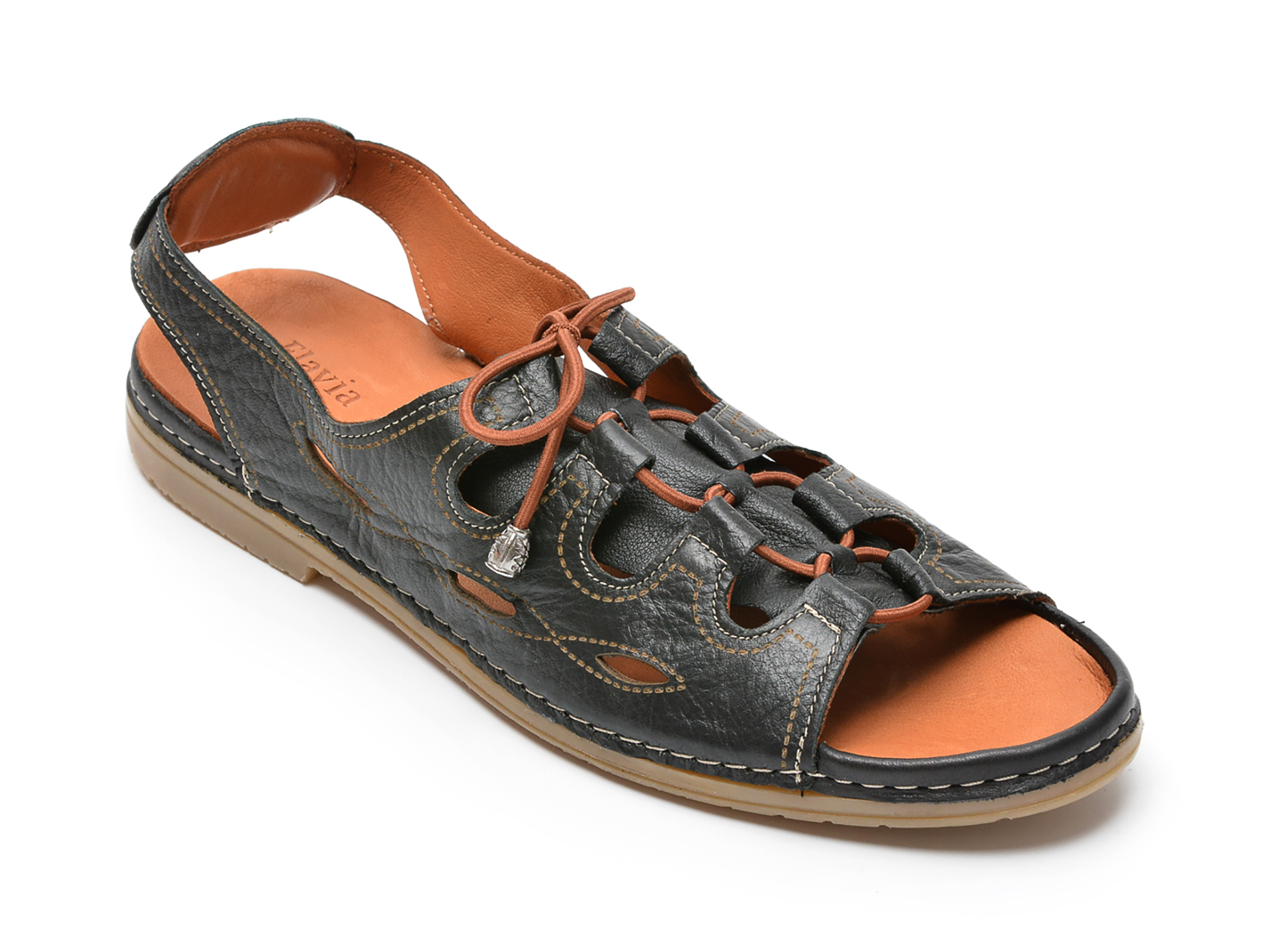 Sandale FLAVIA PASSINI negre, 24459, din piele naturala 1 Sandale FLAVIA PASSINI negre