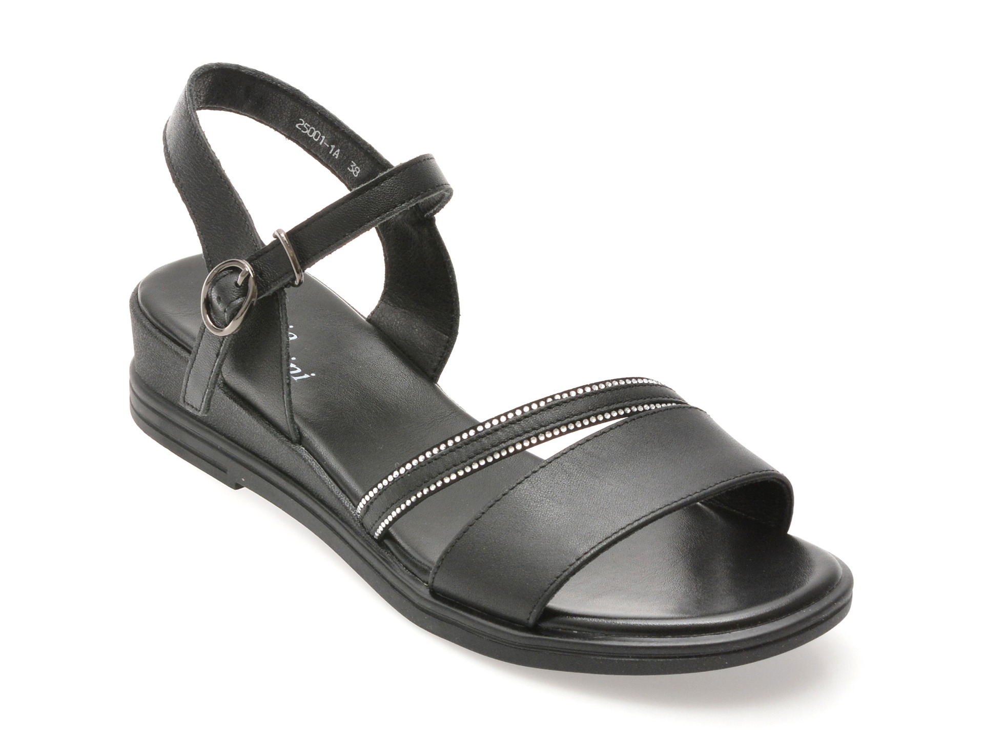 Sandale FLAVIA PASSINI negre, 25001, din piele naturala 1 Sandale FLAVIA PASSINI negre