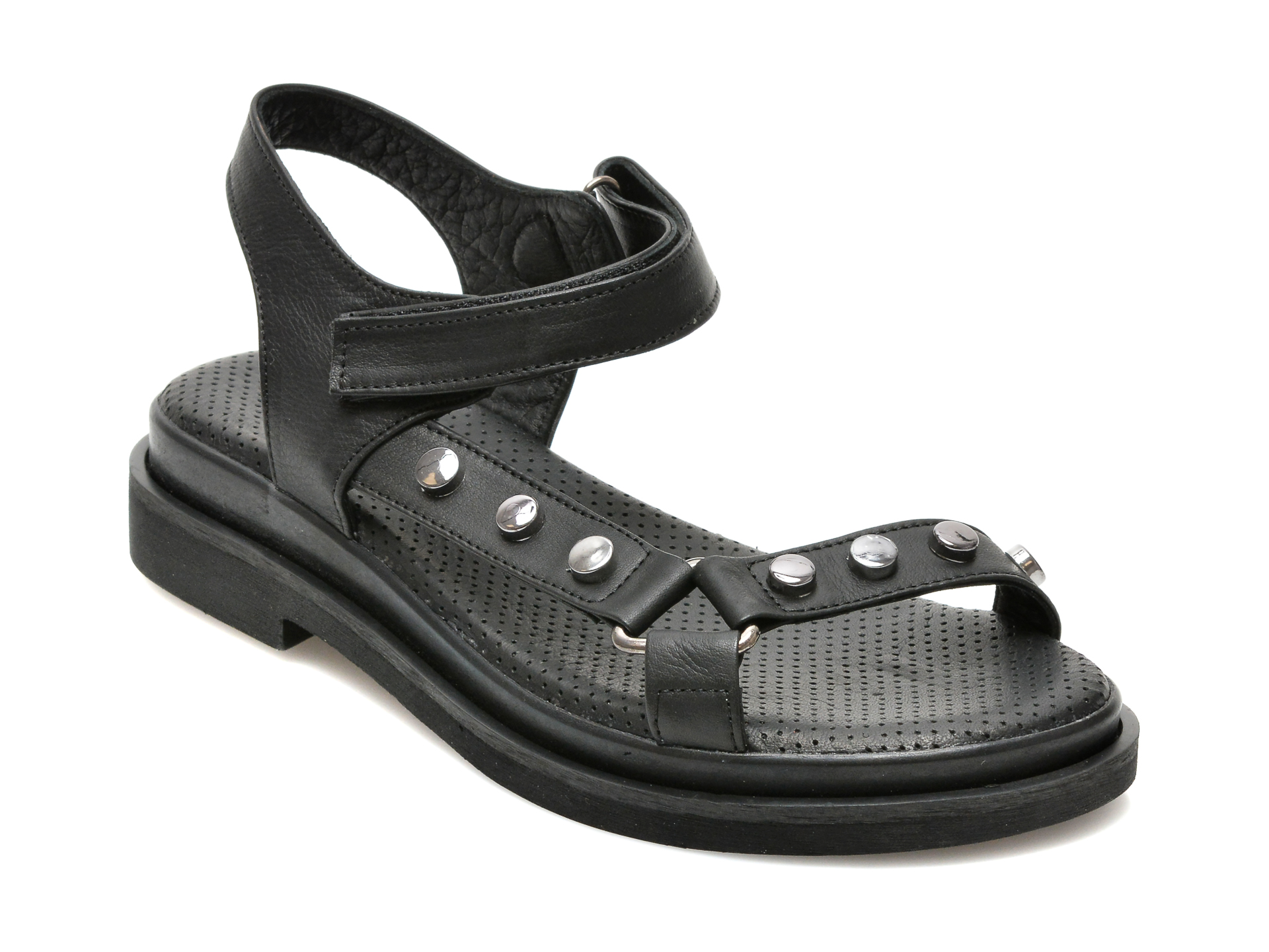 Sandale FLAVIA PASSINI negre, 2701, din piele naturala 1 Sandale FLAVIA PASSINI negre