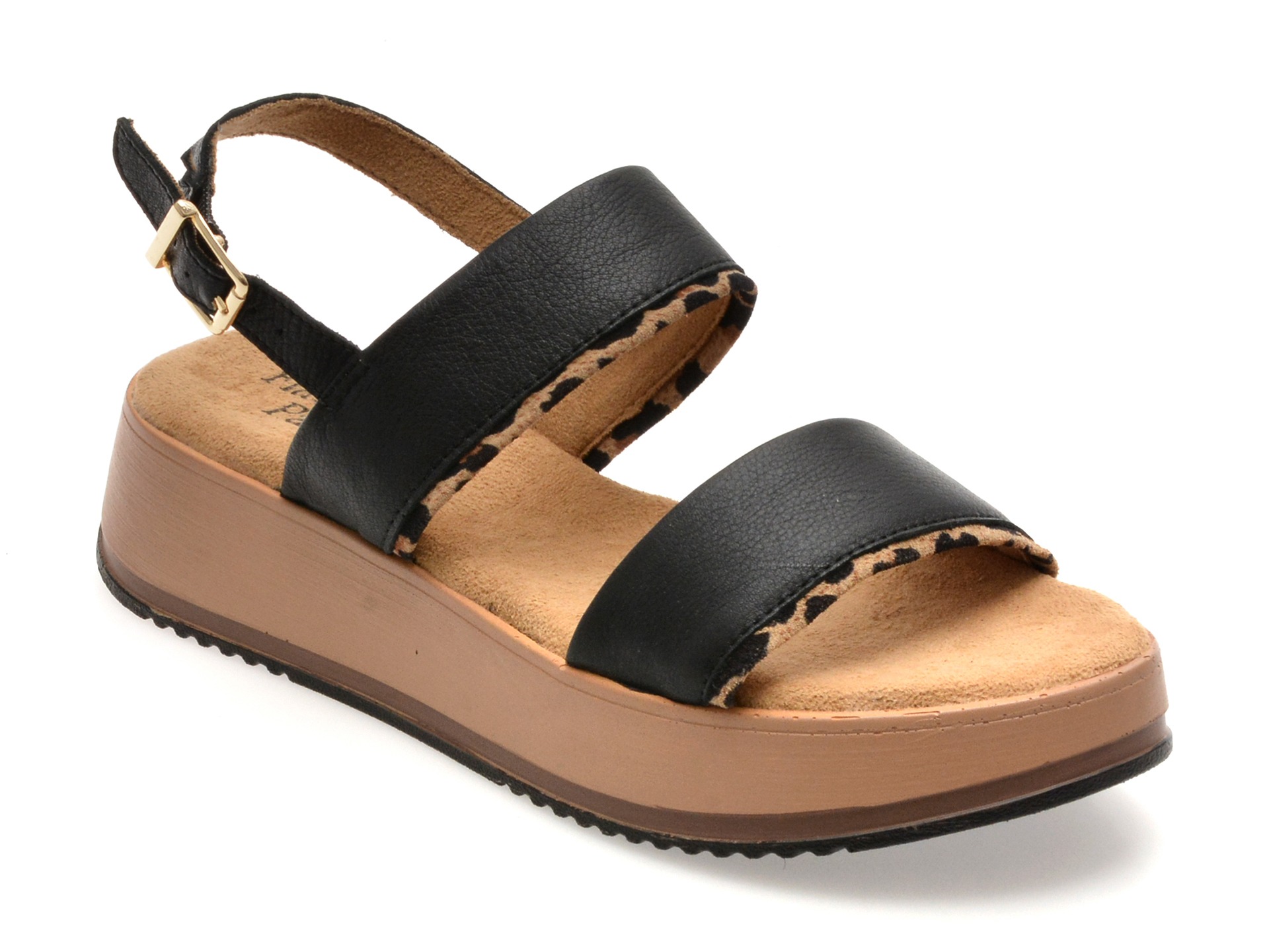 Sandale FLAVIA PASSINI negre, 28700, din piele naturala 1 Sandale FLAVIA PASSINI negre