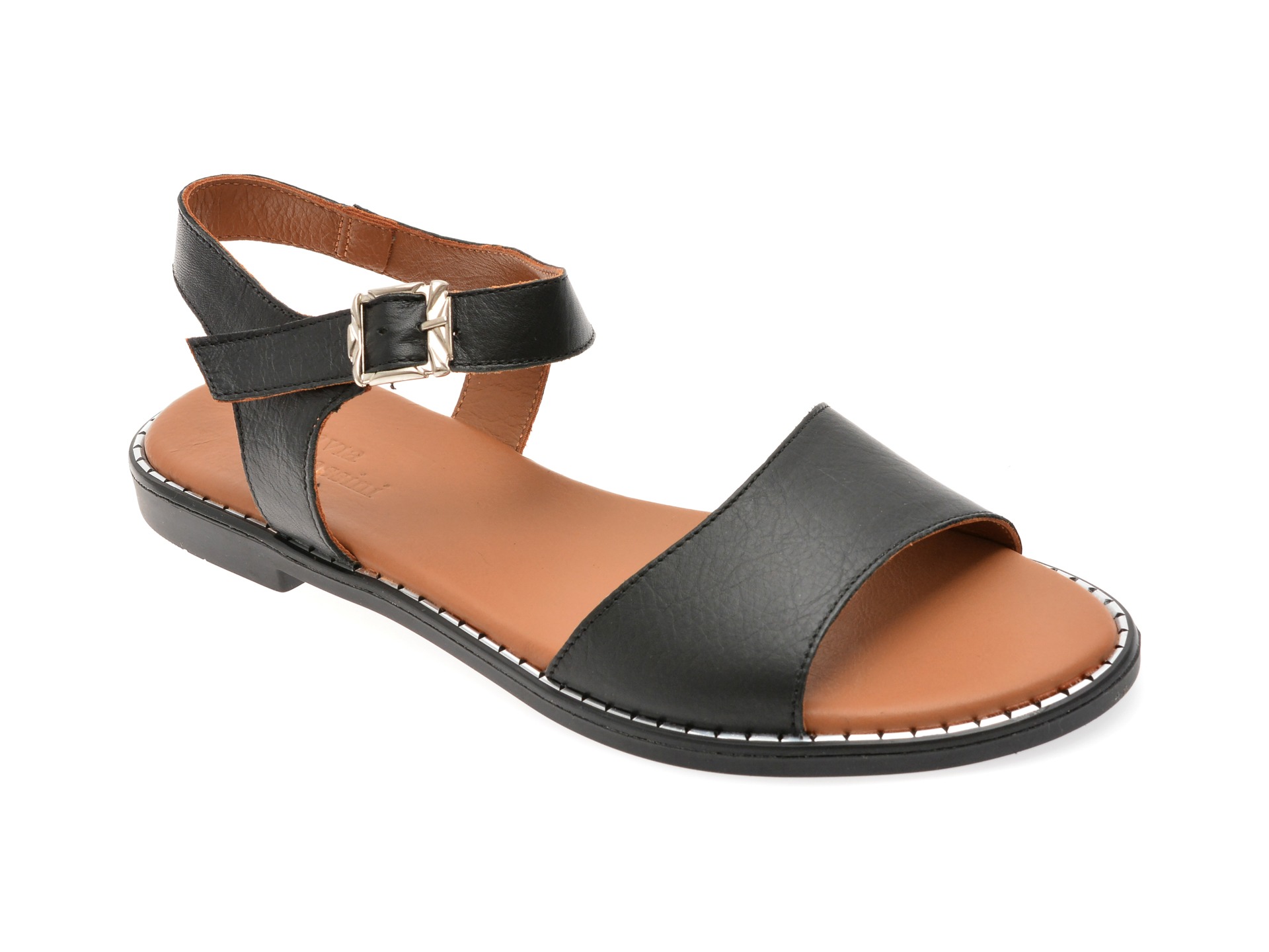 Sandale FLAVIA PASSINI negre, 2921006, din piele naturala 1 Sandale FLAVIA PASSINI negre