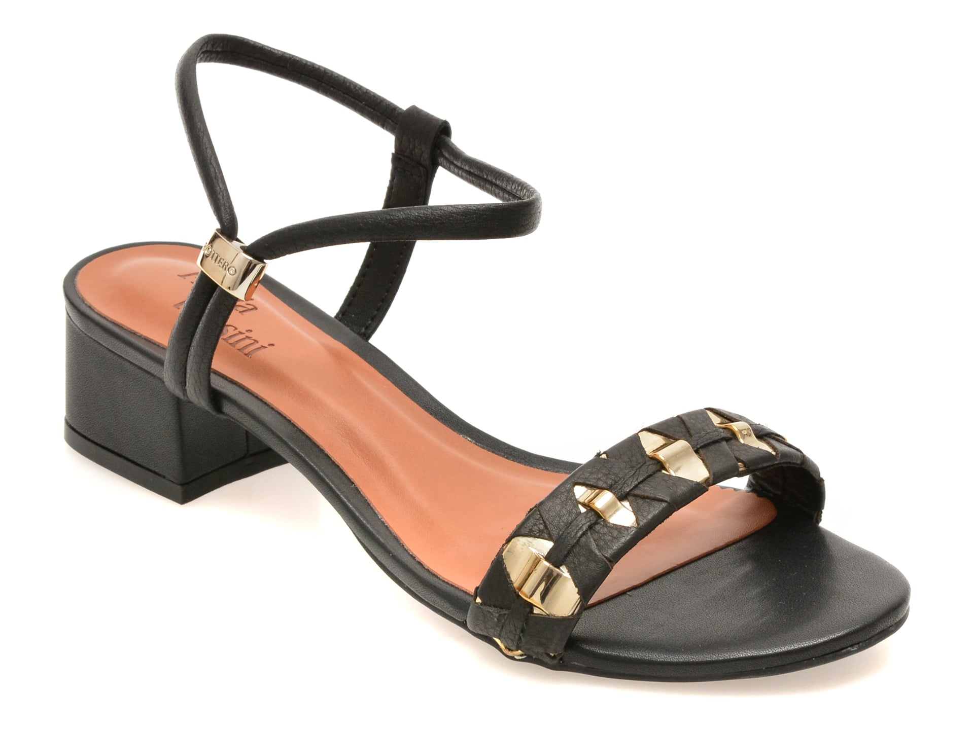 Sandale FLAVIA PASSINI negre, 373001, din piele naturala 1 Sandale FLAVIA PASSINI negre