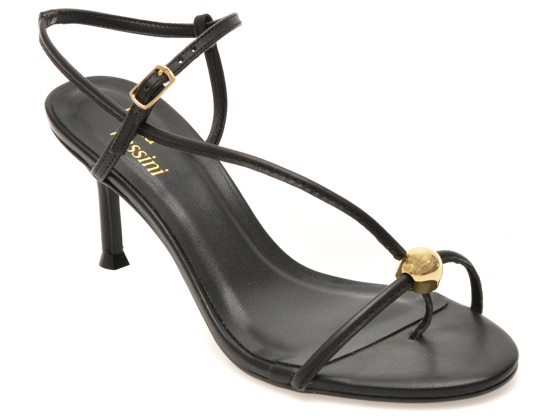 Sandale FLAVIA PASSINI negre, 373401, din piele naturala 1 Sandale FLAVIA PASSINI negre
