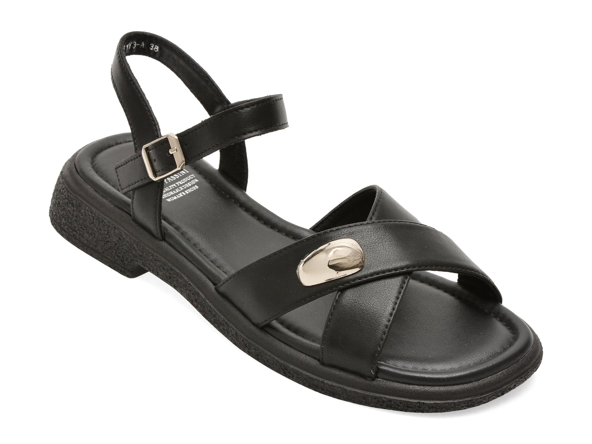 Sandale FLAVIA PASSINI negre, 82801, din piele naturala 1 Sandale FLAVIA PASSINI negre